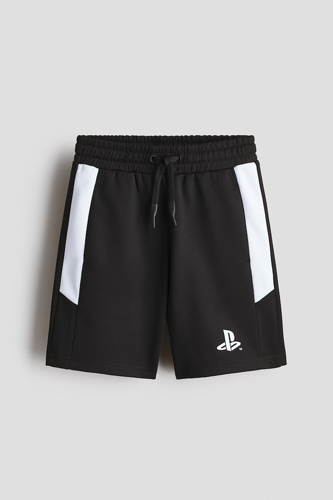 Sweatshorts mit Print - Schwarz/PlayStation - 1