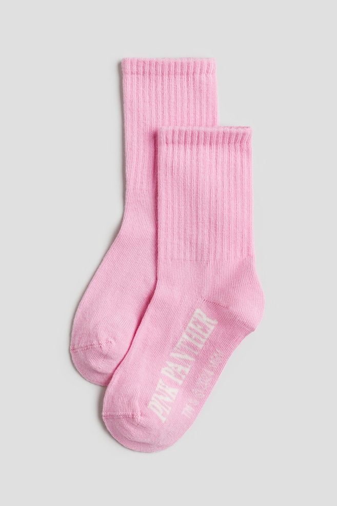 5-pack socks - Pink/Pink Panther/Pink/Barbie/Light yellow/Pokémon/White/Hello Kitty - 3