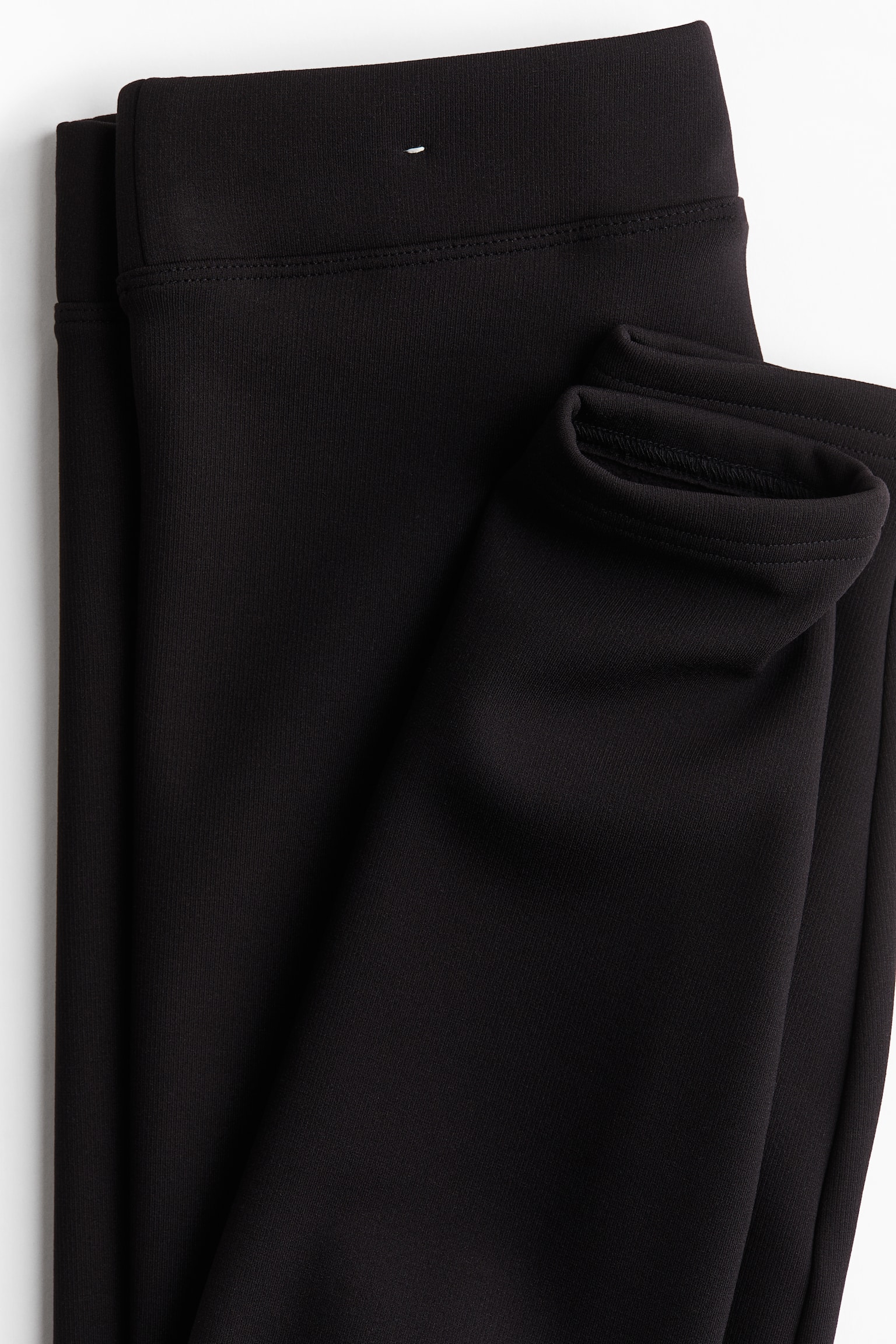 Warm sports leggings - Black/Light beige - 5