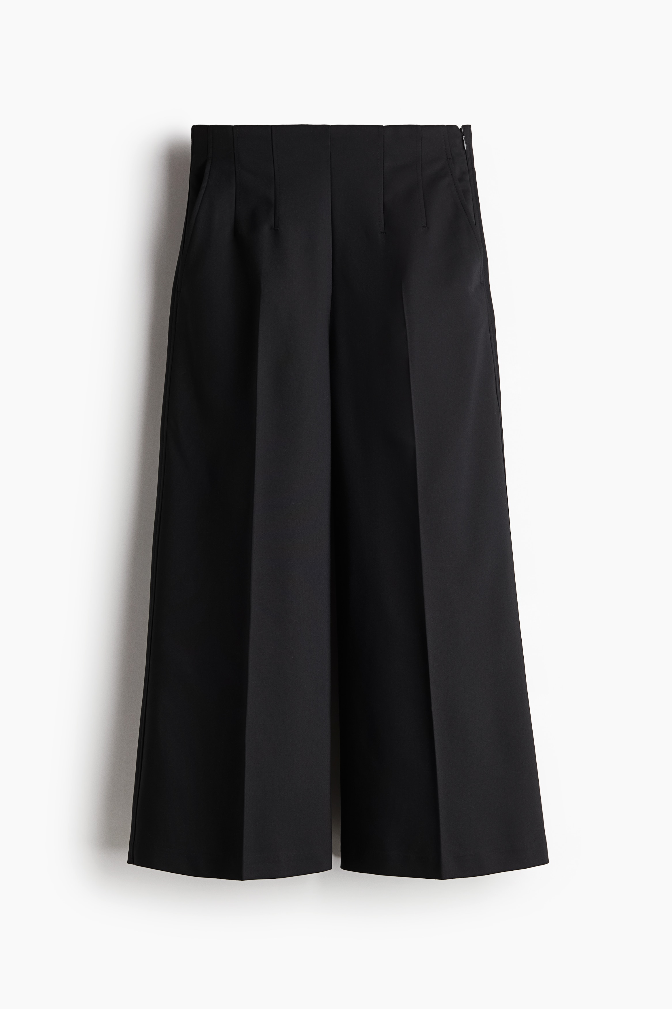 Dart-waist culottes - Black/Beige/Cream