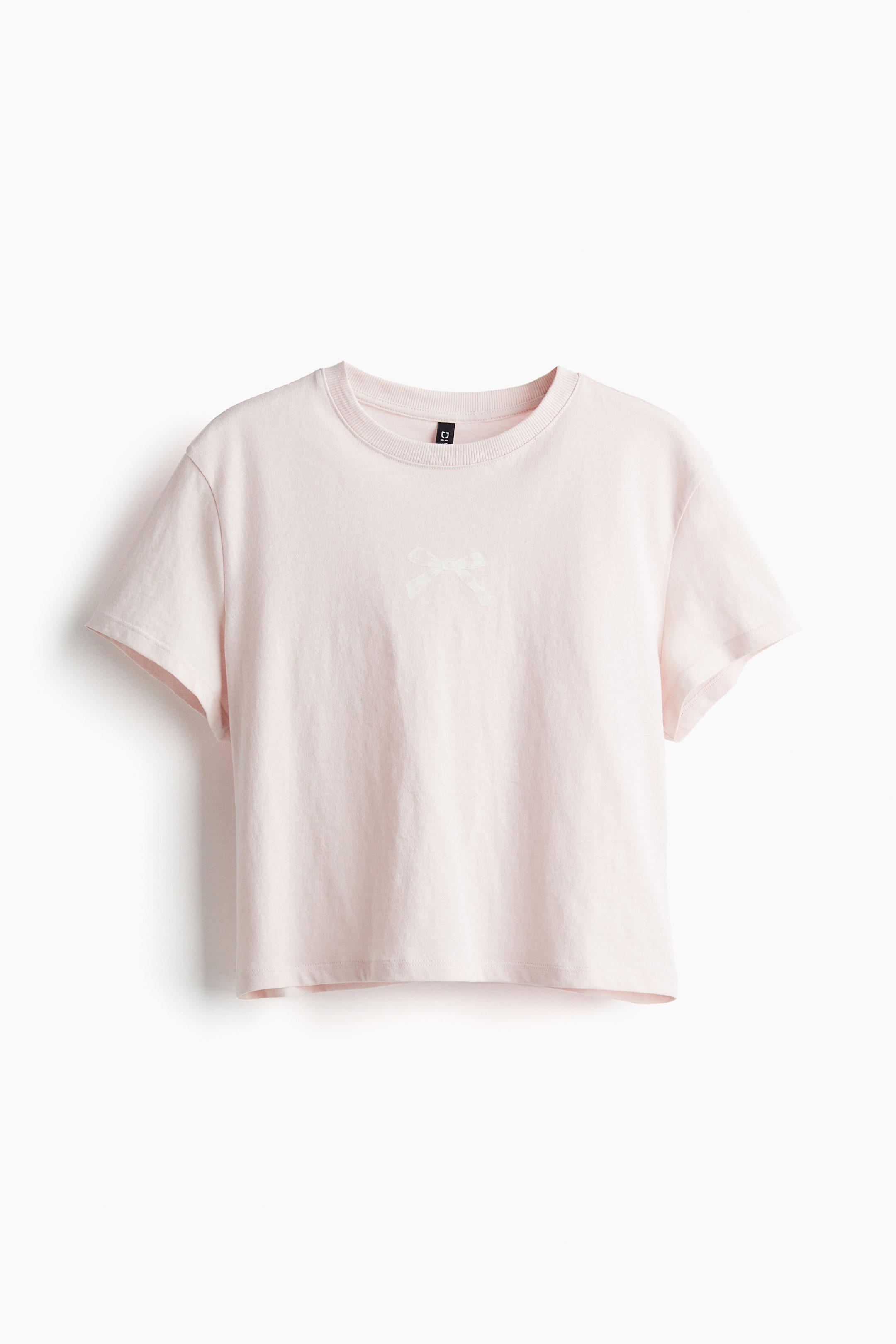 View larger image: Print Tee - Light pink/Bow - Ladies | H&M AU 1