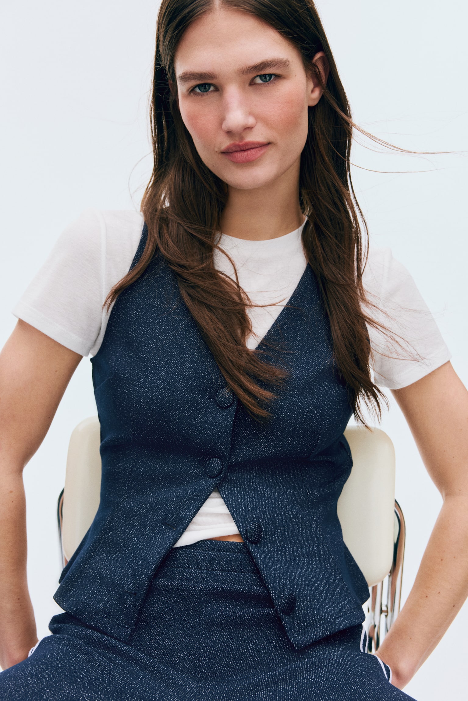 Jersey waistcoat - Dark blue - 3