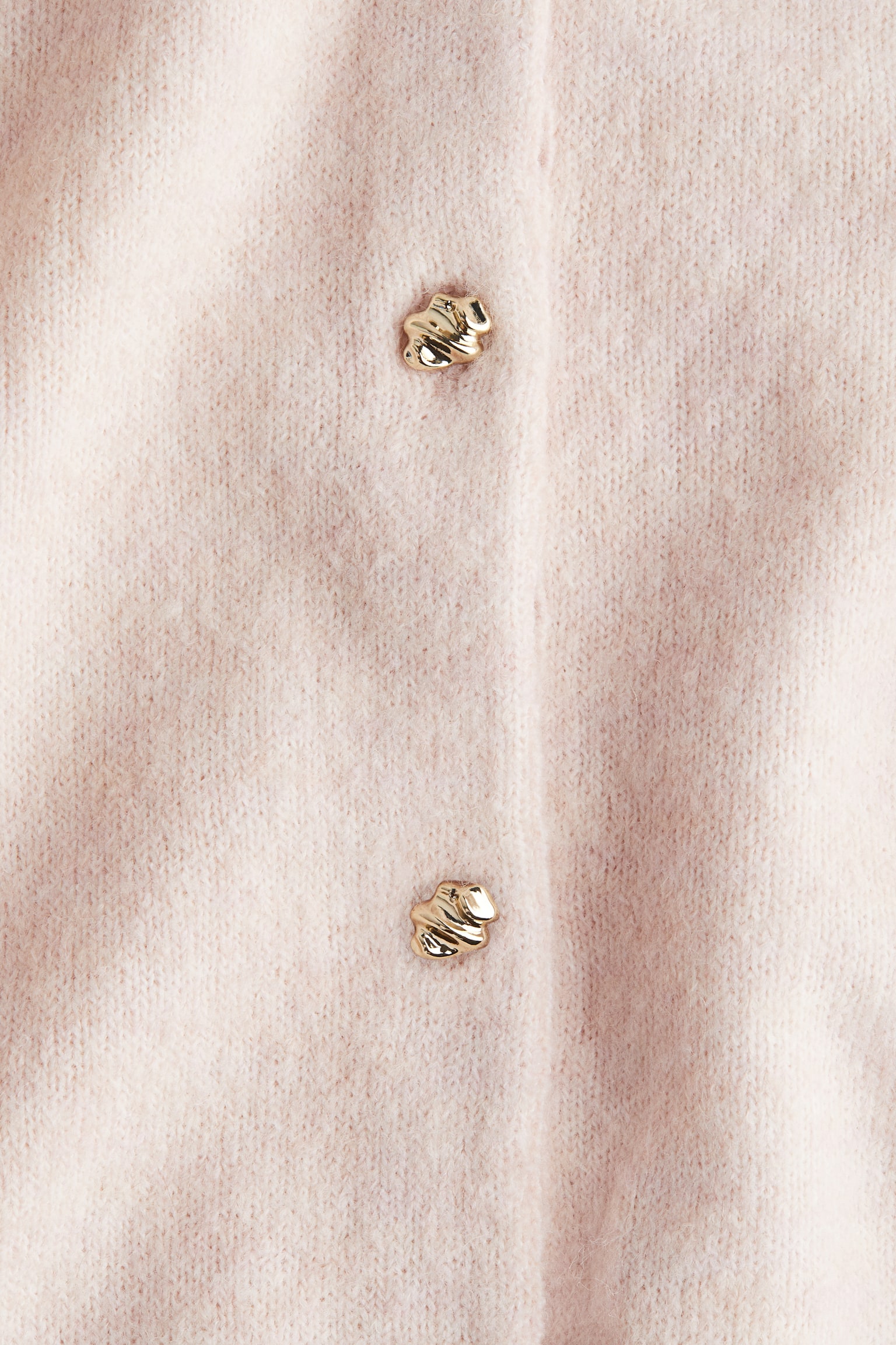 Fine-knit cardigan - Powder pink/Black/Cream/Dark grey marl - 4