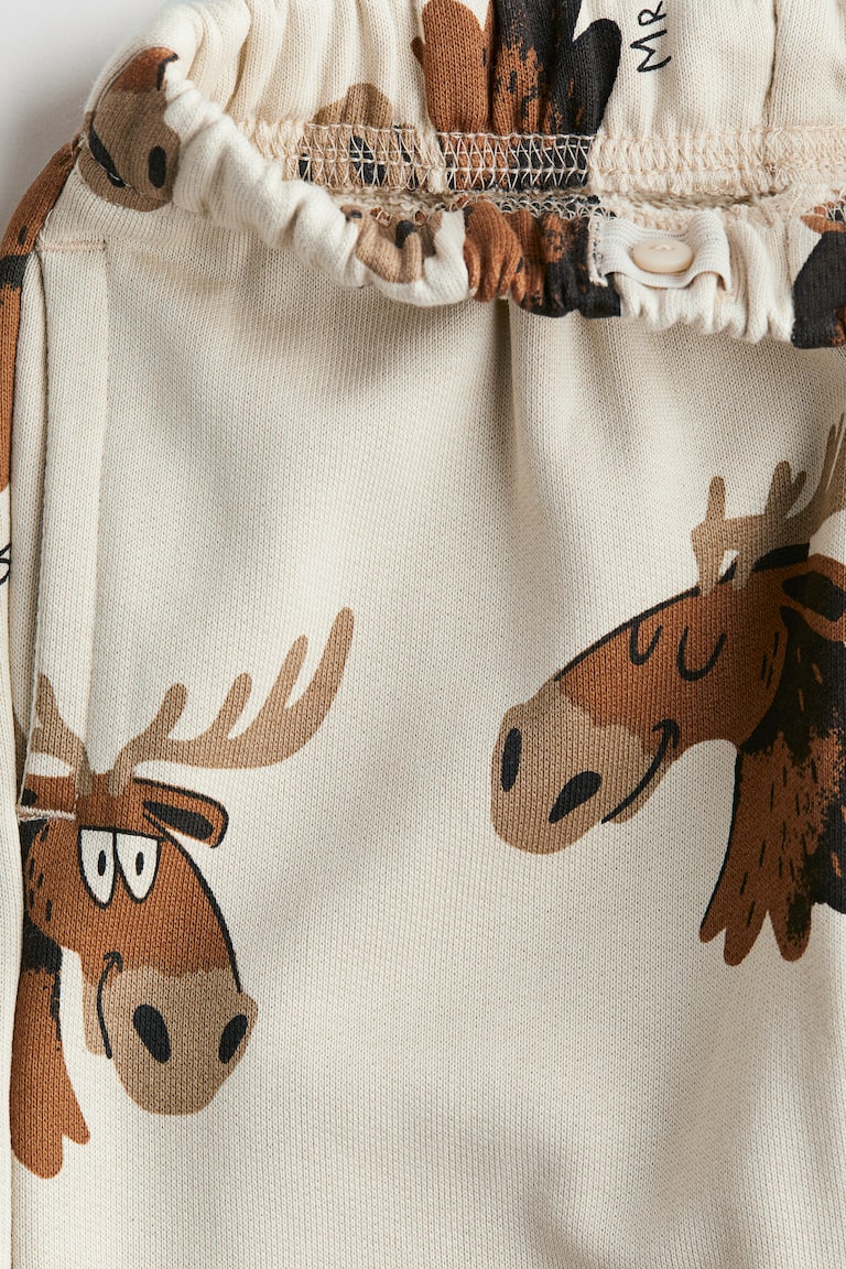 Set pezzi in felpa Beige chiaro/alce BAMBINO H&M IT