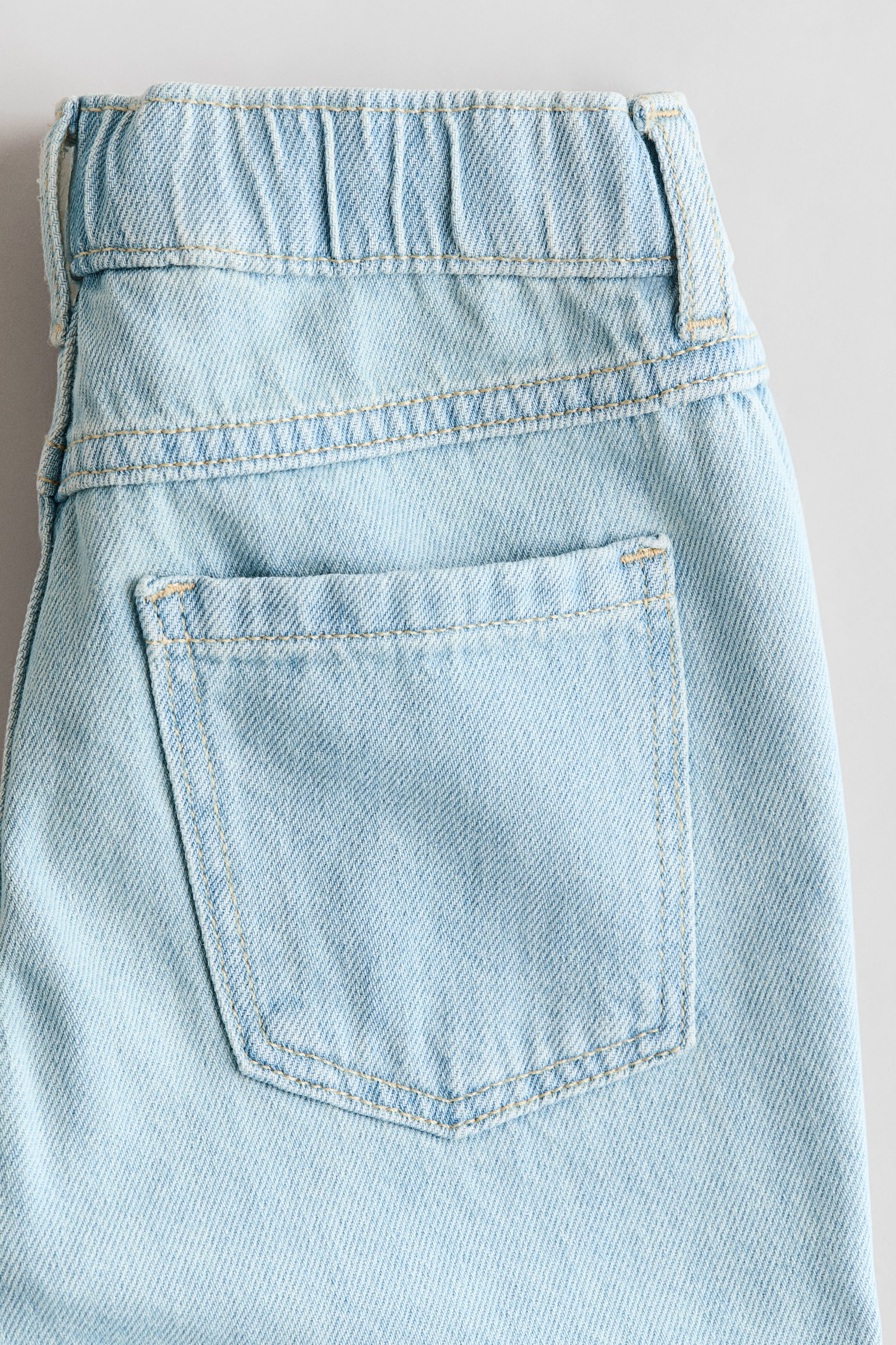 Loose Fit Denim shorts - Light denim blue/Light denim blue/Denim grey - 3