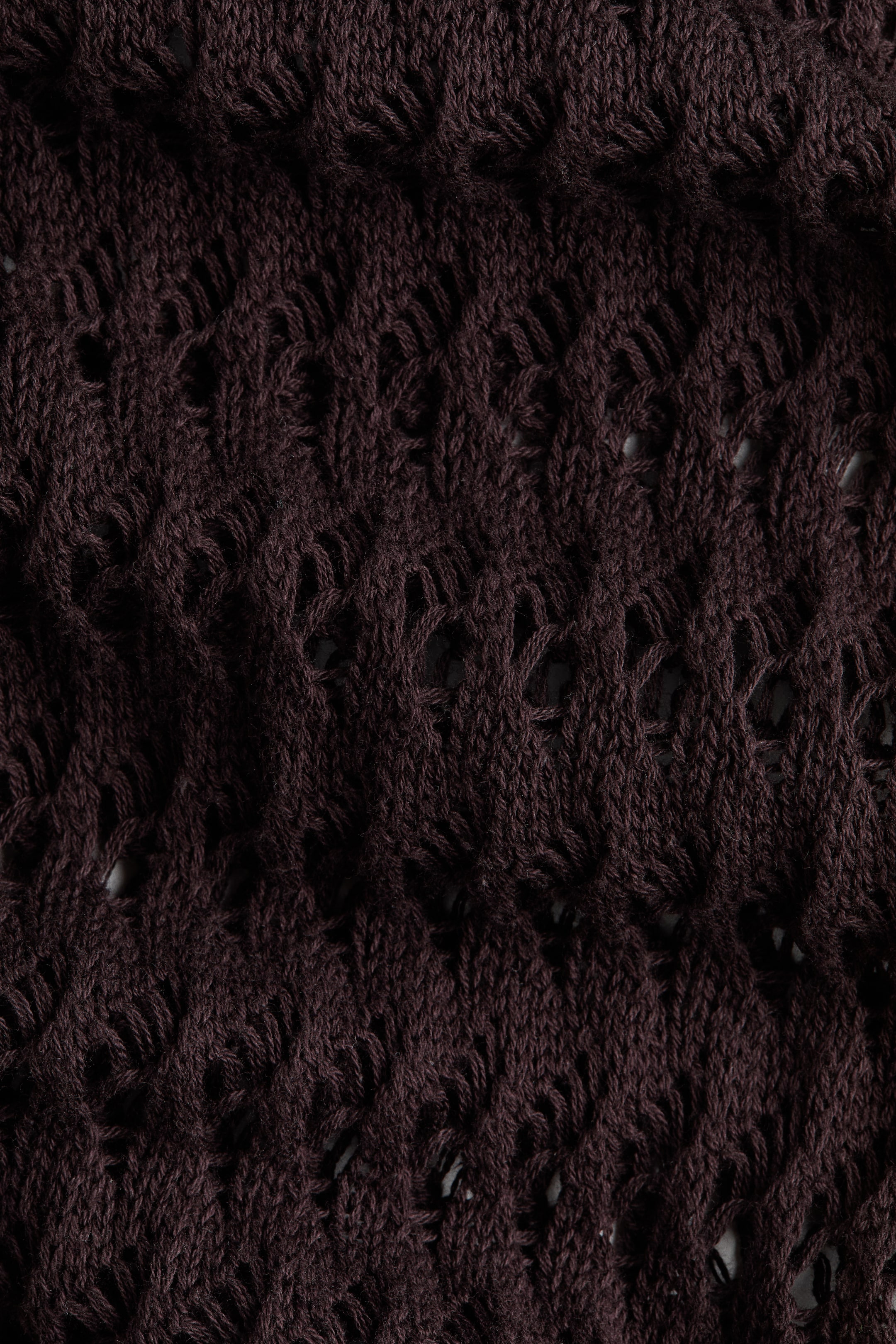Pantalon en coton d'aspect crocheté
