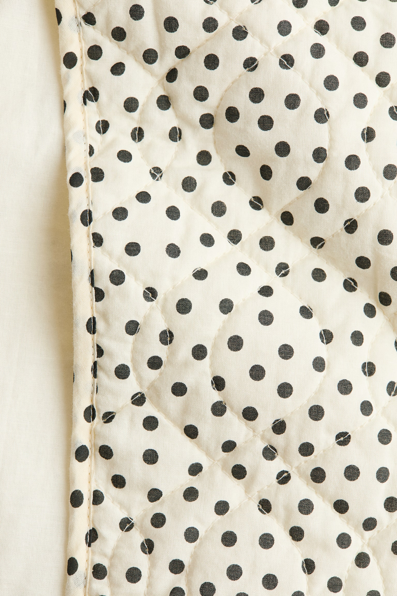 Oversized quilted jacket - Light yellow/Spotted - 6