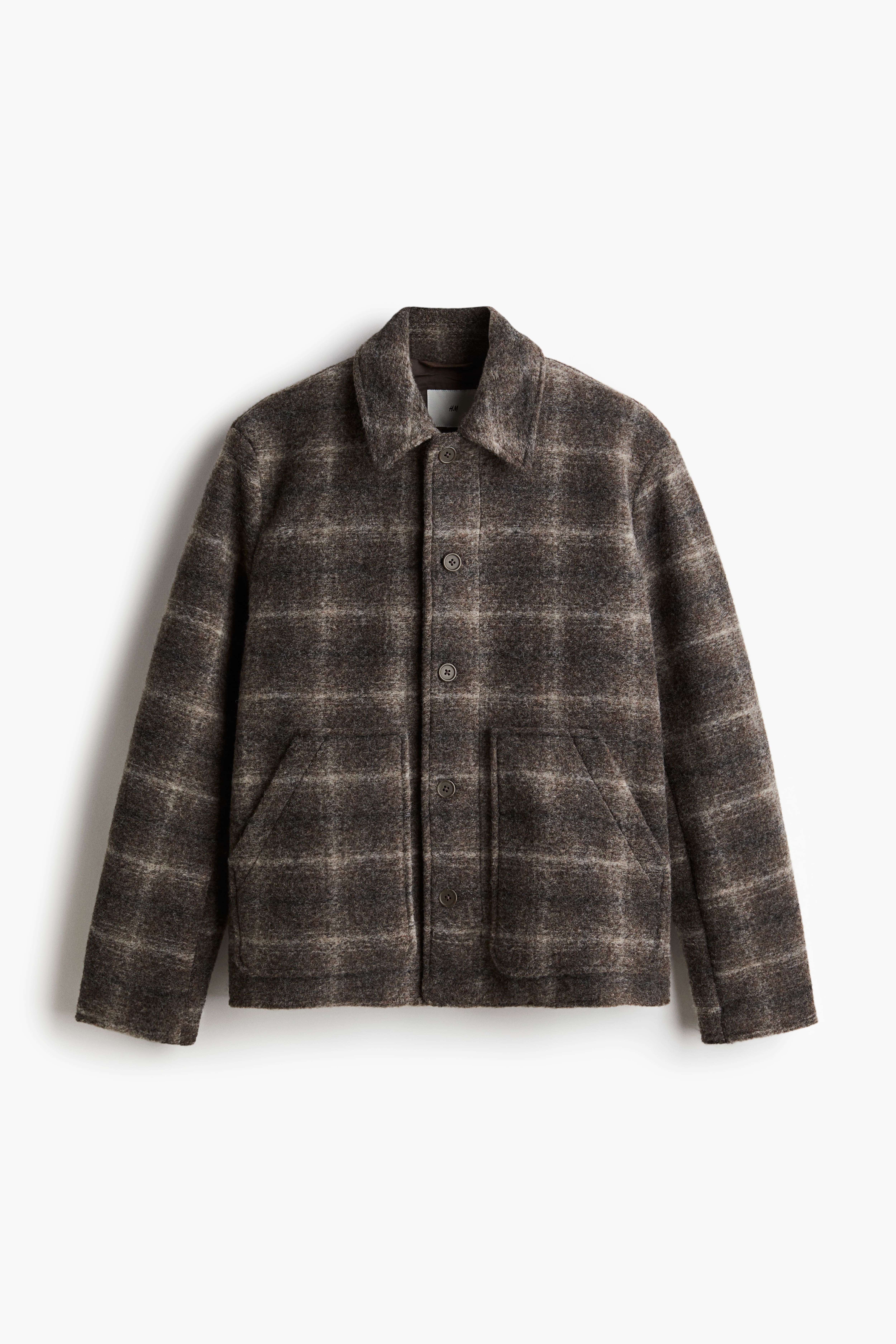 H&M Wool sale jacket brown mens