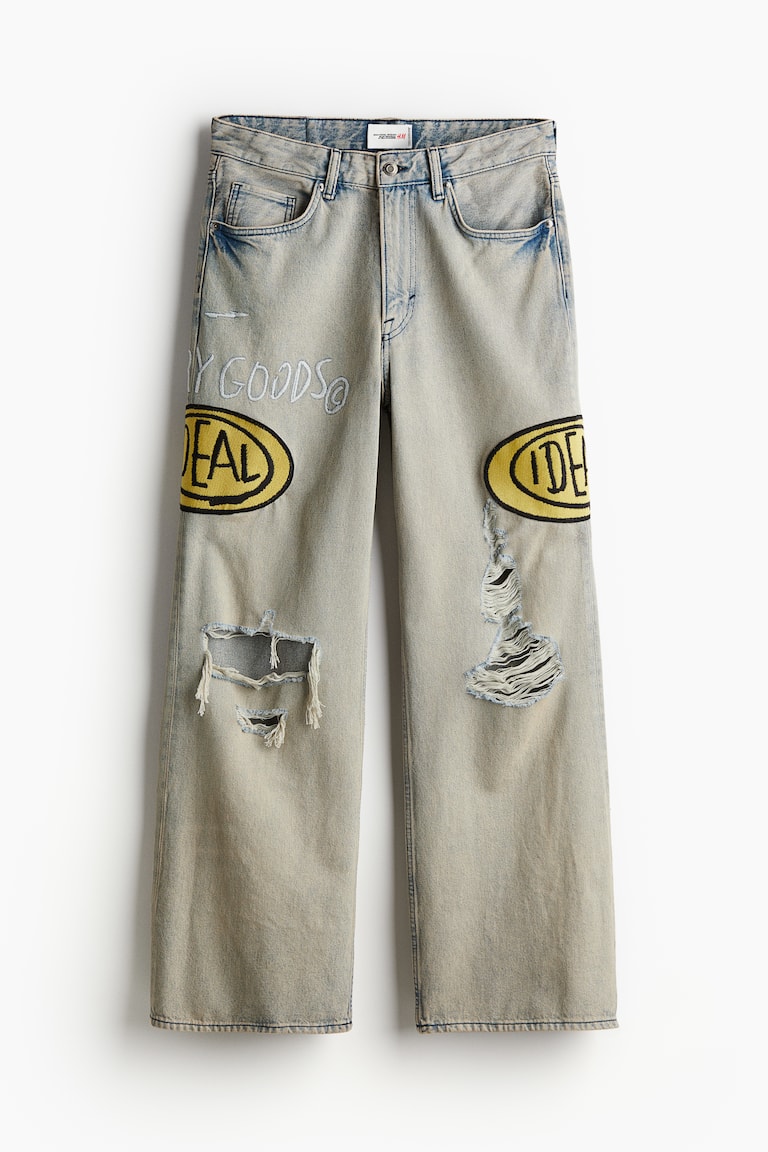 ブーツカットルーズデニム - デニムブルー／Basquiat - Men | H&M JP
