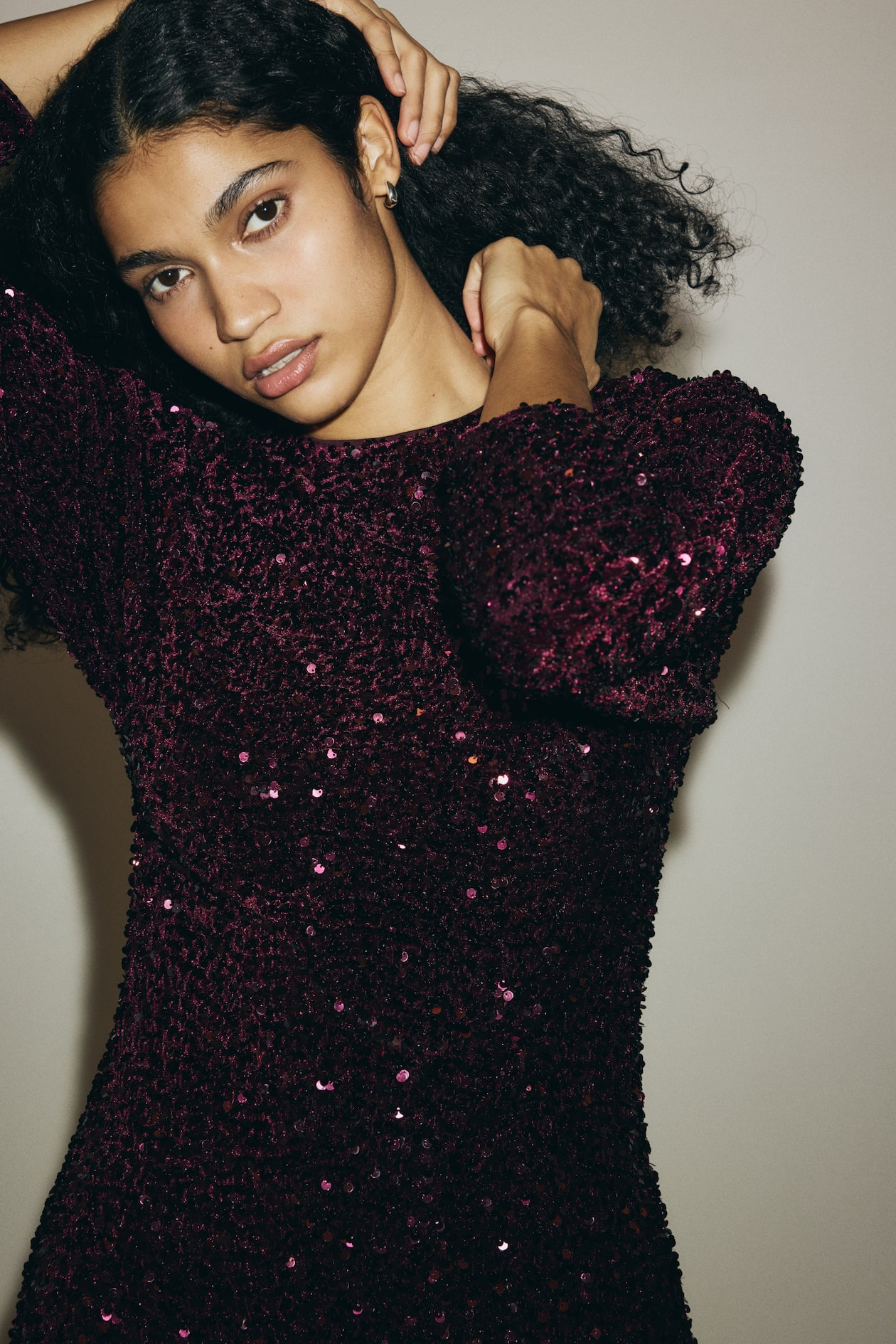 Sequined Mini Dress - image 3
