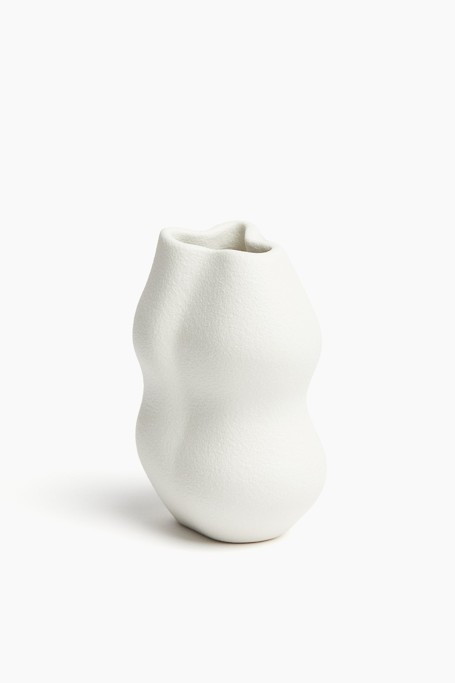 Stoneware mini vase - White