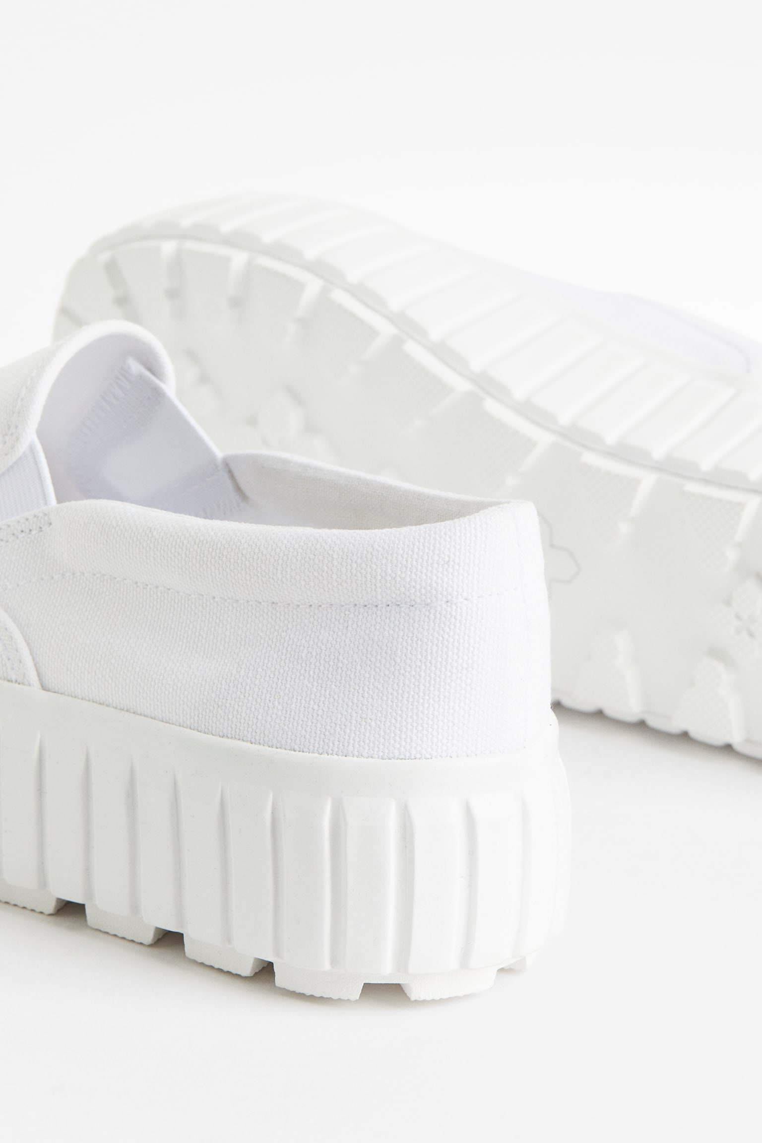 Slip On Canvas Sneakers - White - 2