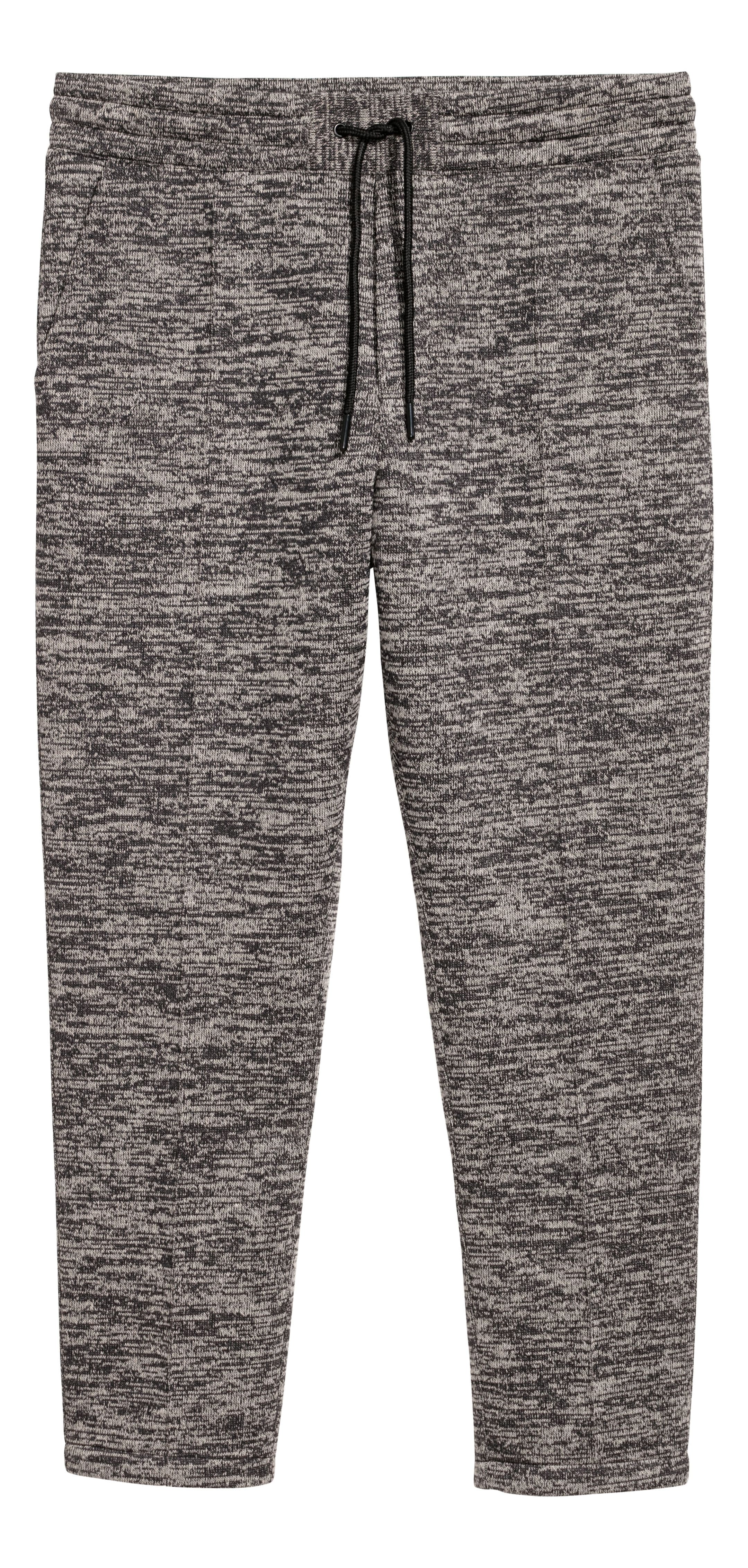 View larger image: Ankle-length jersey joggers - Black marl - Men | H&M GB 1