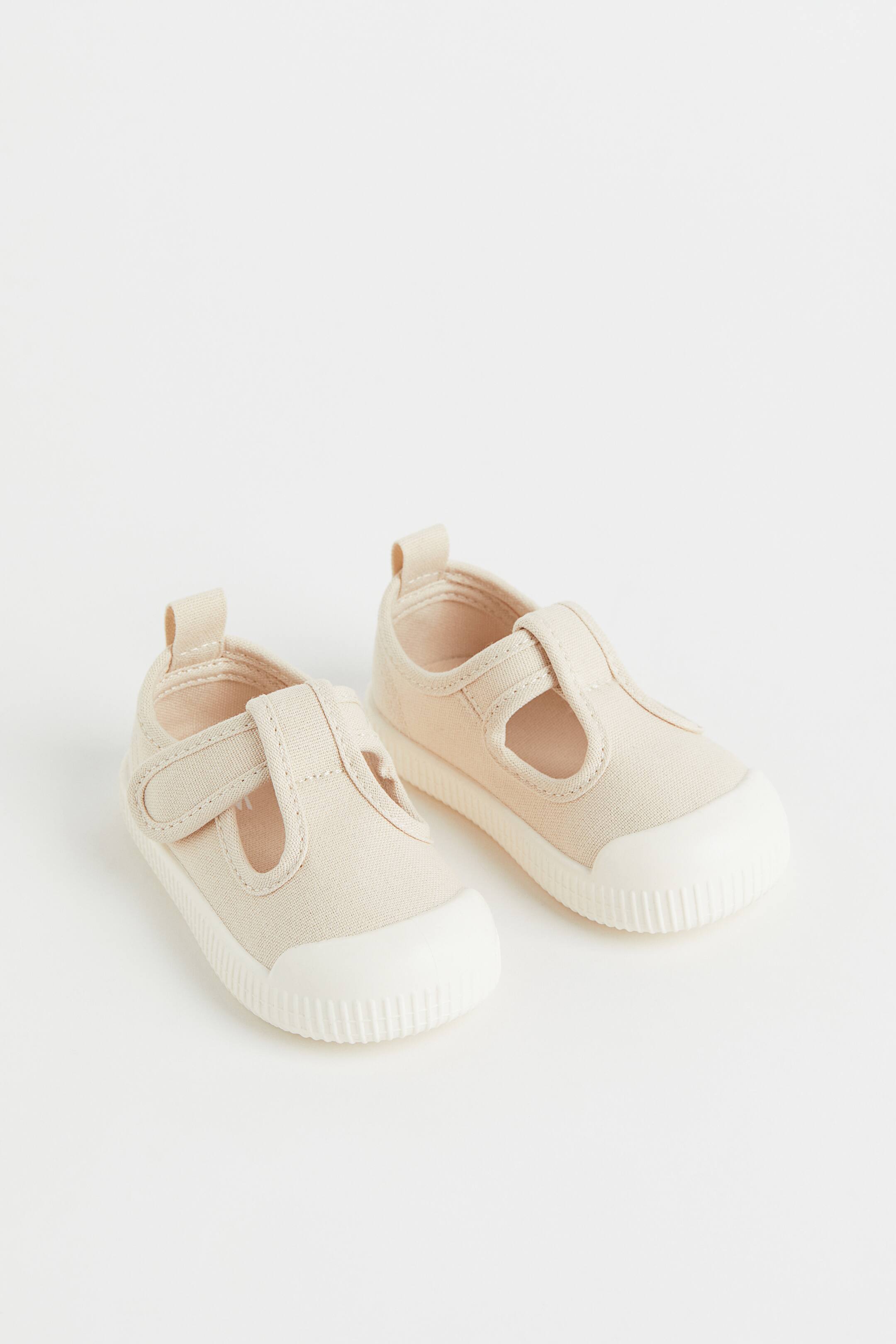 View larger image: Cotton canvas sandals - Light beige - Kids | H&M 1