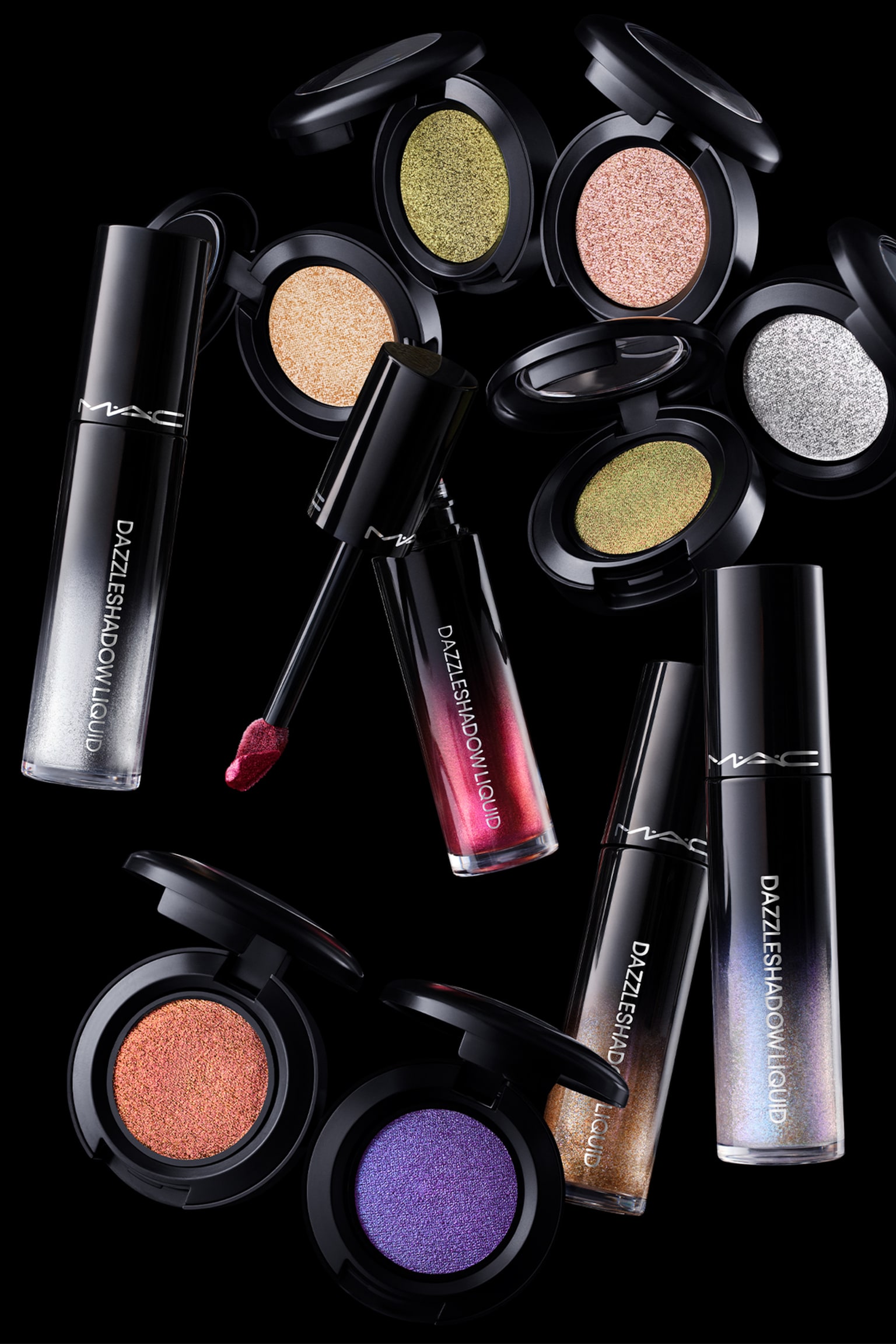 Dazzleshadow Liquid Eye Shadow - Telepathic Teal/Flash Or Dash/Champagne Trail/Not Scared To Sparkle/Fuchsia Future/Beaming Brighter/Tourmaline Dream - 5