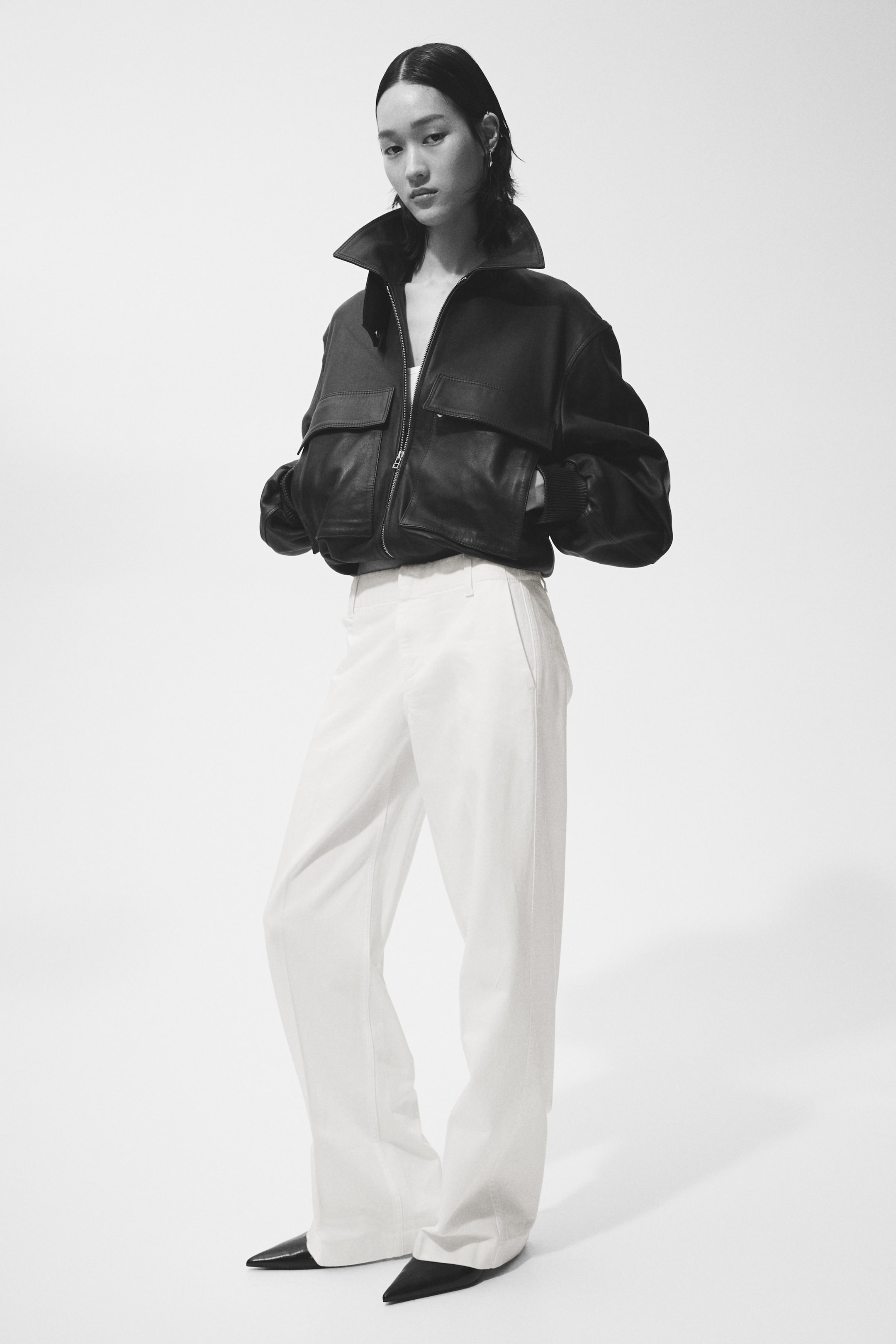 Jean droit taille haute