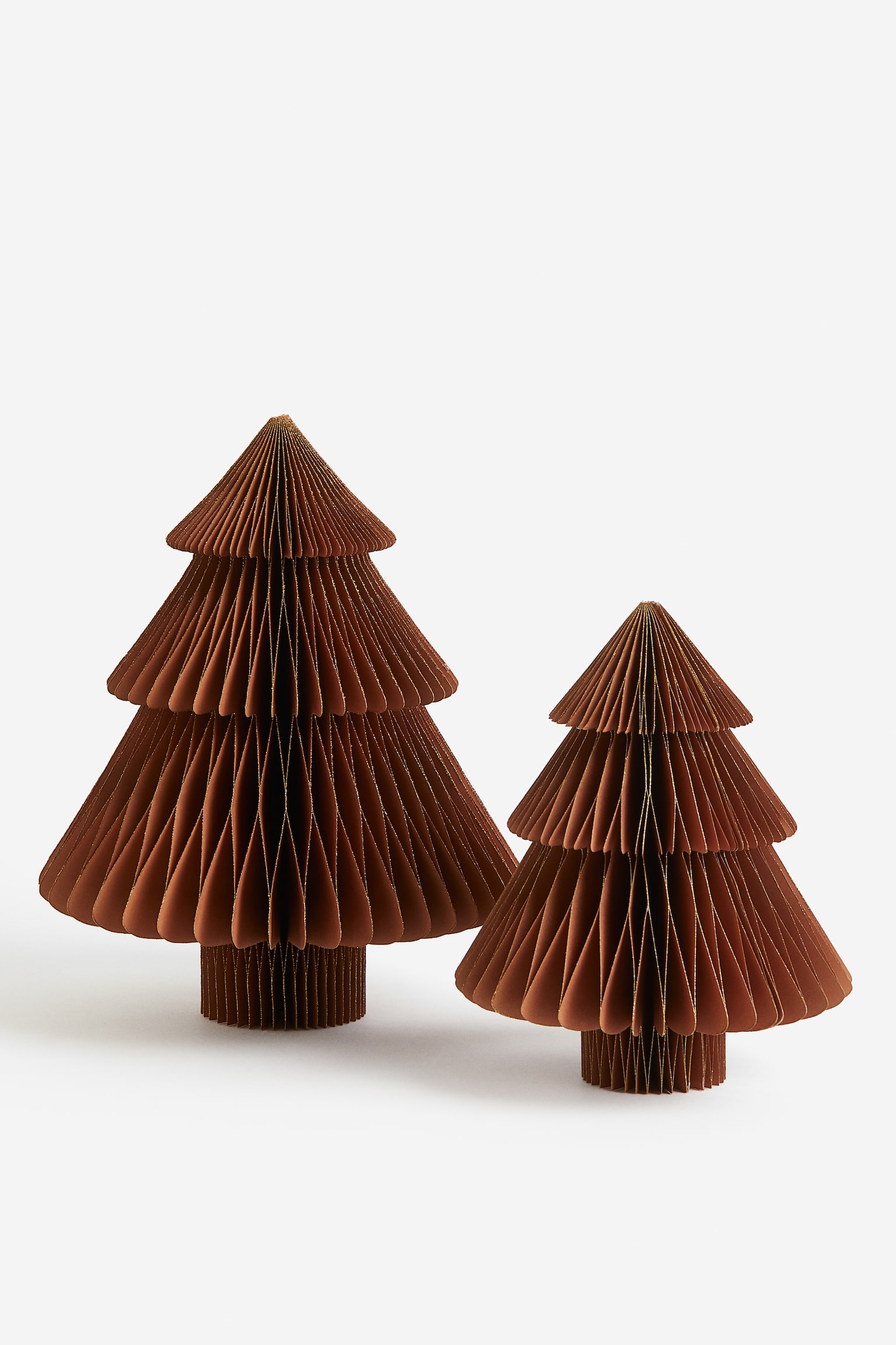 Paper Christmas Tree - Brown - 3