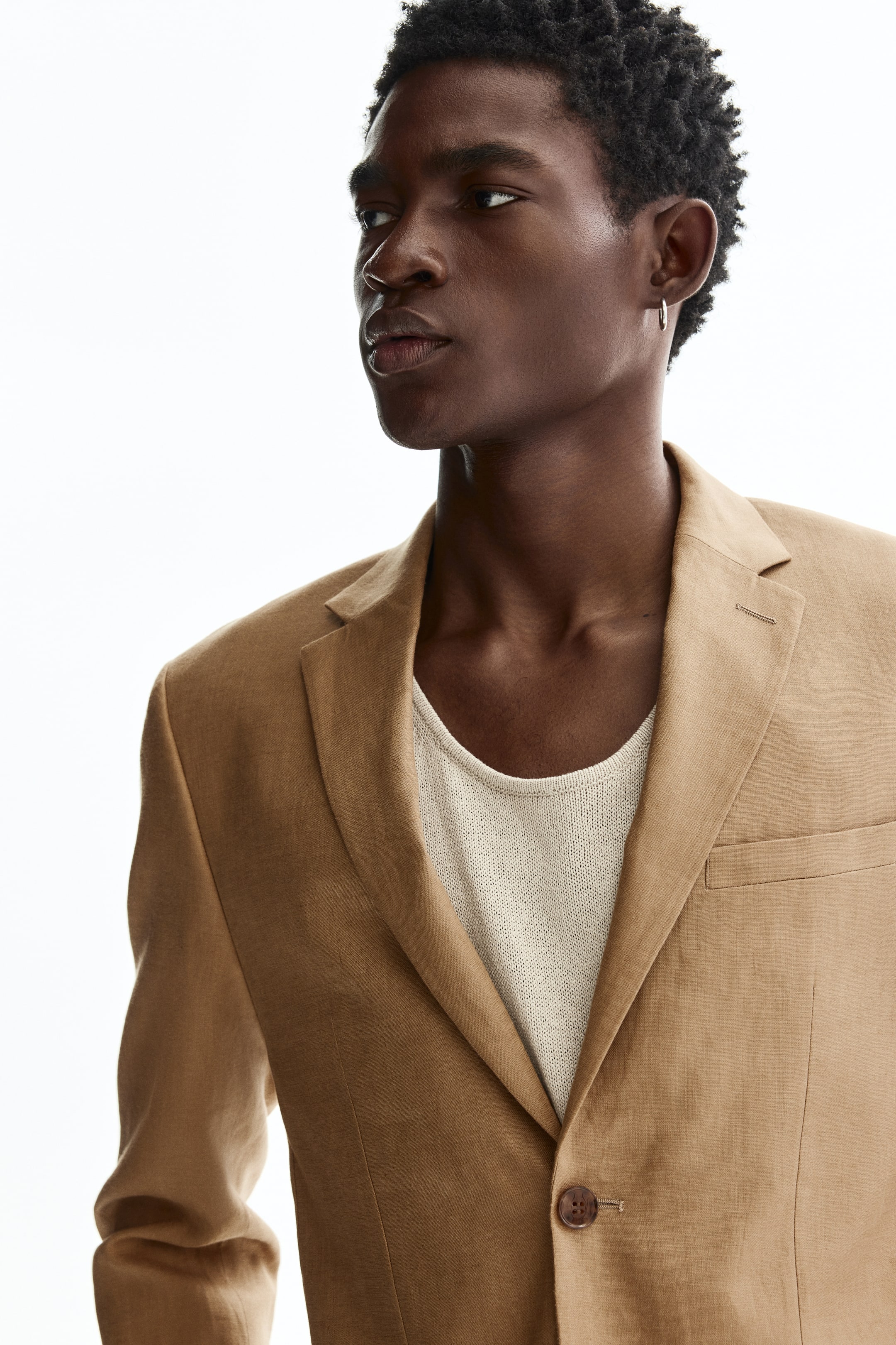 Veste près du corps en lin