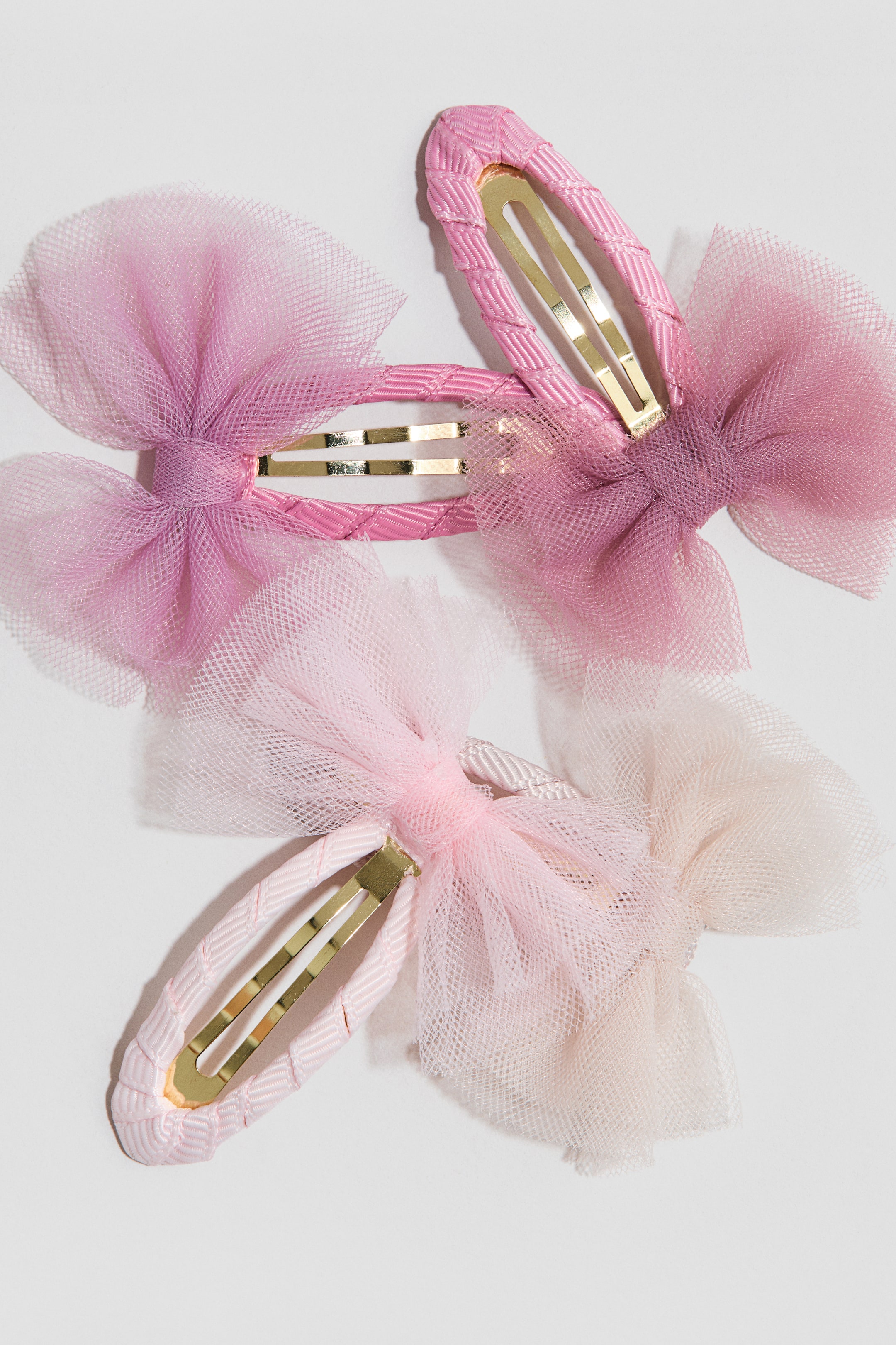 4-Pack Appliquéd Hair Clips