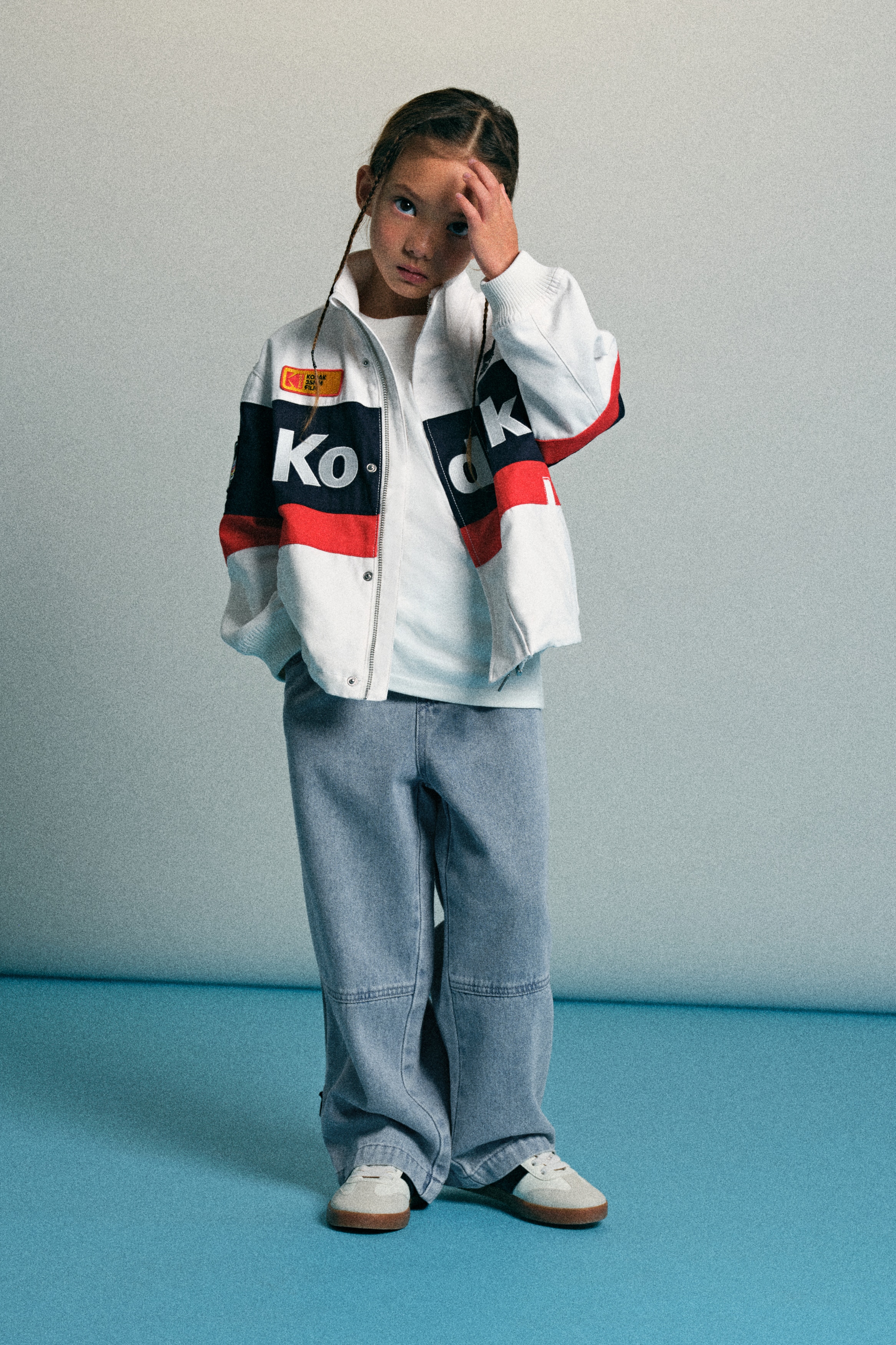 H & M - デザインデニムパンツ - ブルー