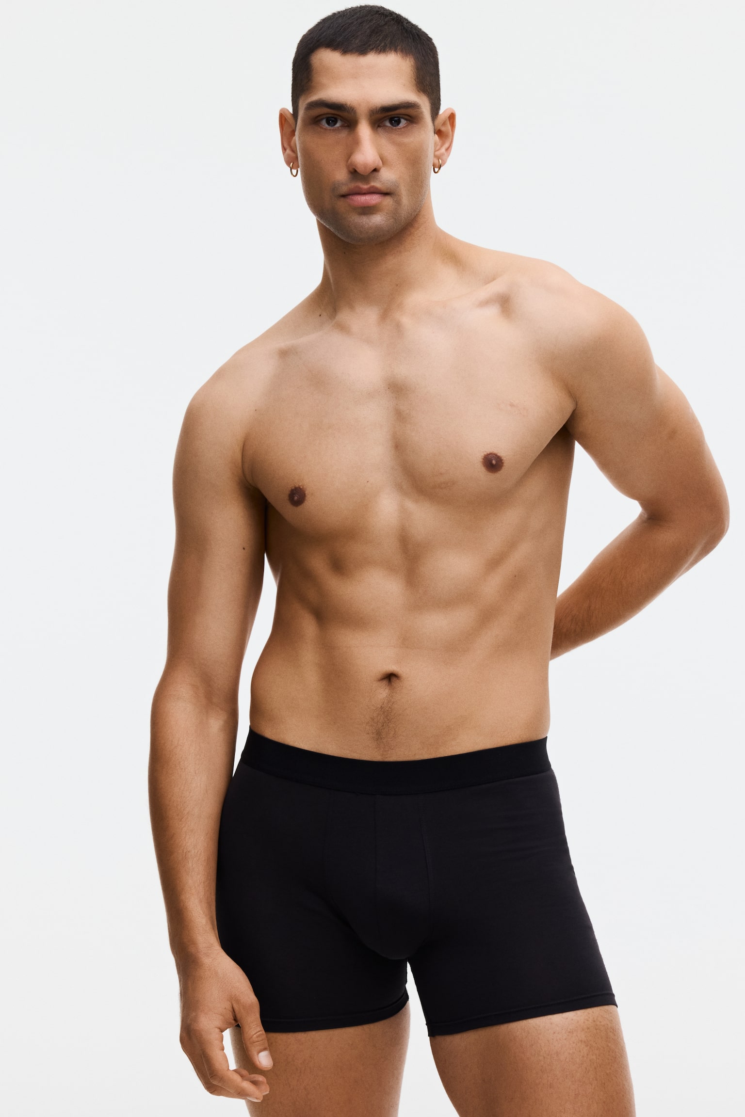 10-pack mid trunks with Lycra® - Dark brown/Teal/Black/Blue/Burgundy/Grey/Black - 2