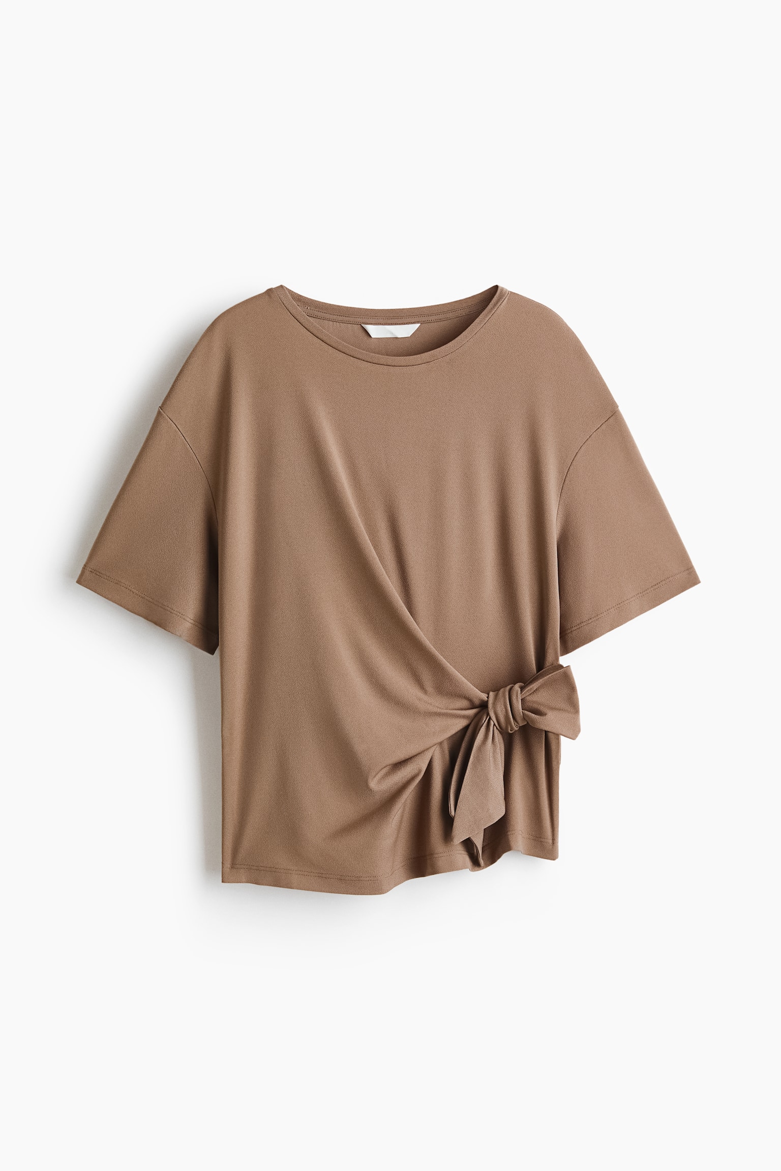 Tie-Detail Top - Dark beige/Burgundy/Black/White/Light dusty blue - 1