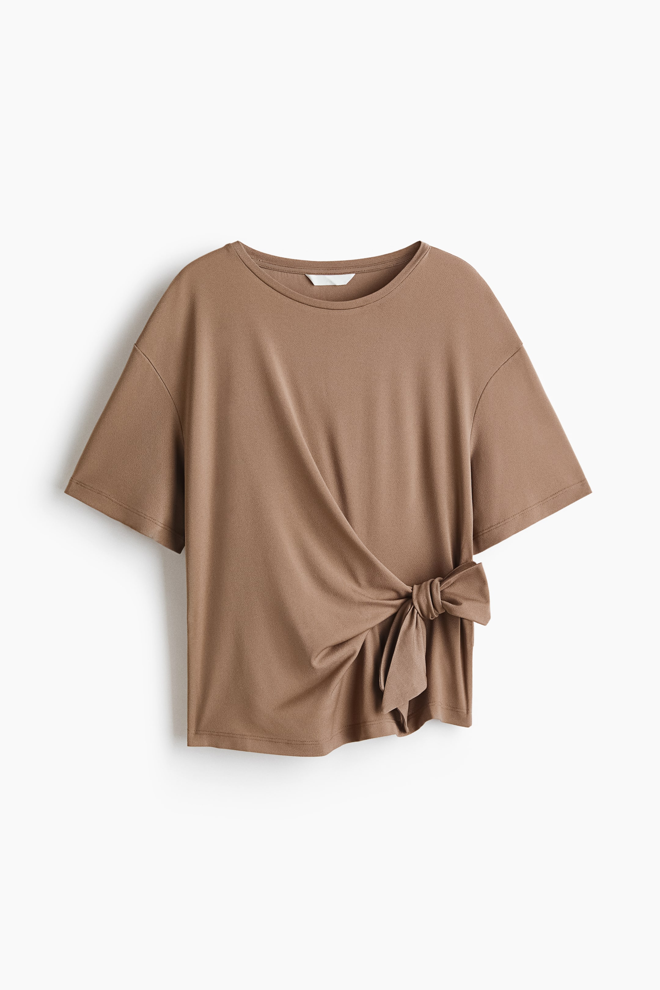 拡大画像を表示: タイディテールトップス - ダークベージュ - レディース | H&M JP 5