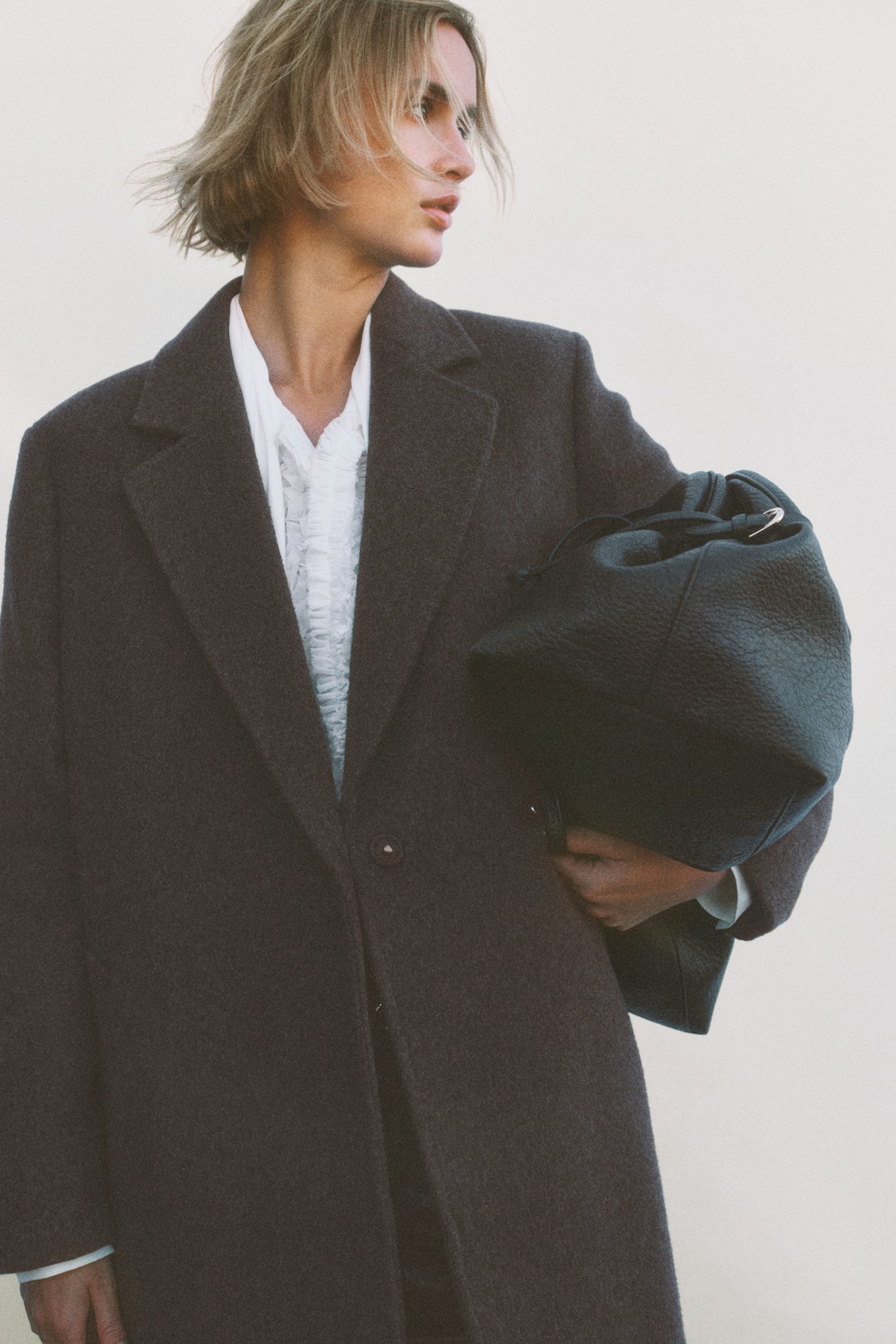 Wool-Blend Tie-Belt Coat - image 2
