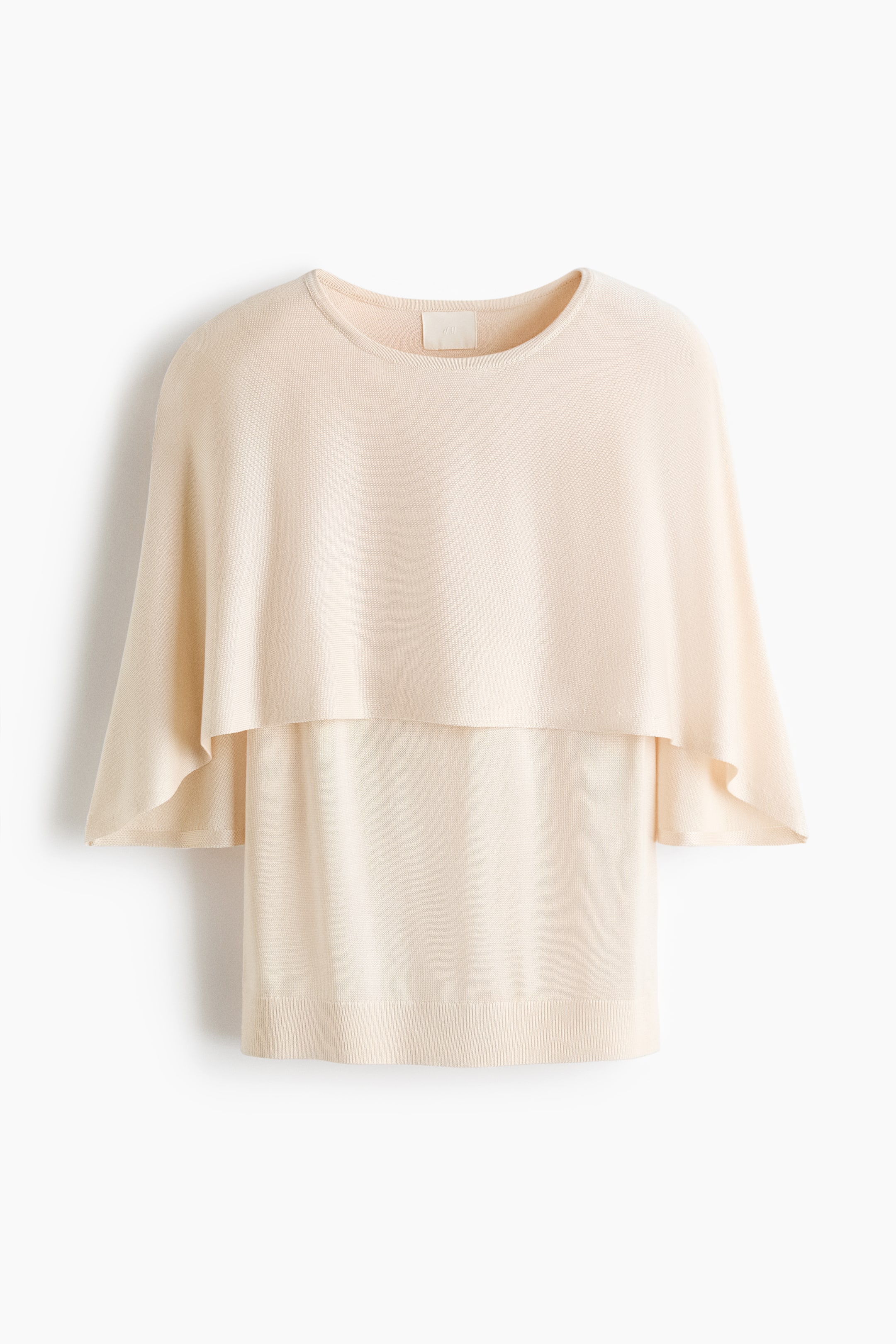 Haut cape en fin tricot
