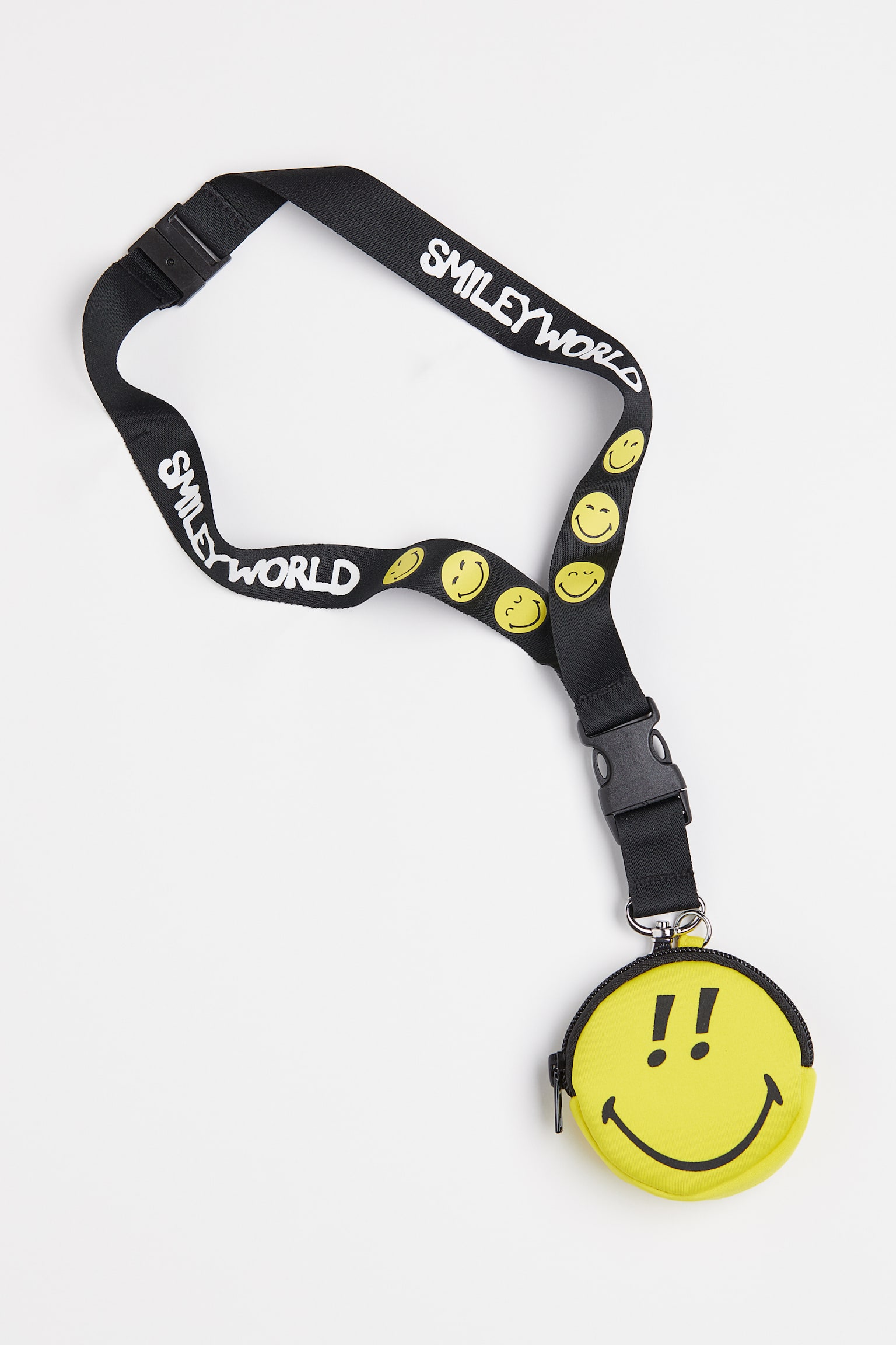 Key lanyard and pouch - Black/SmileyWorld - 1