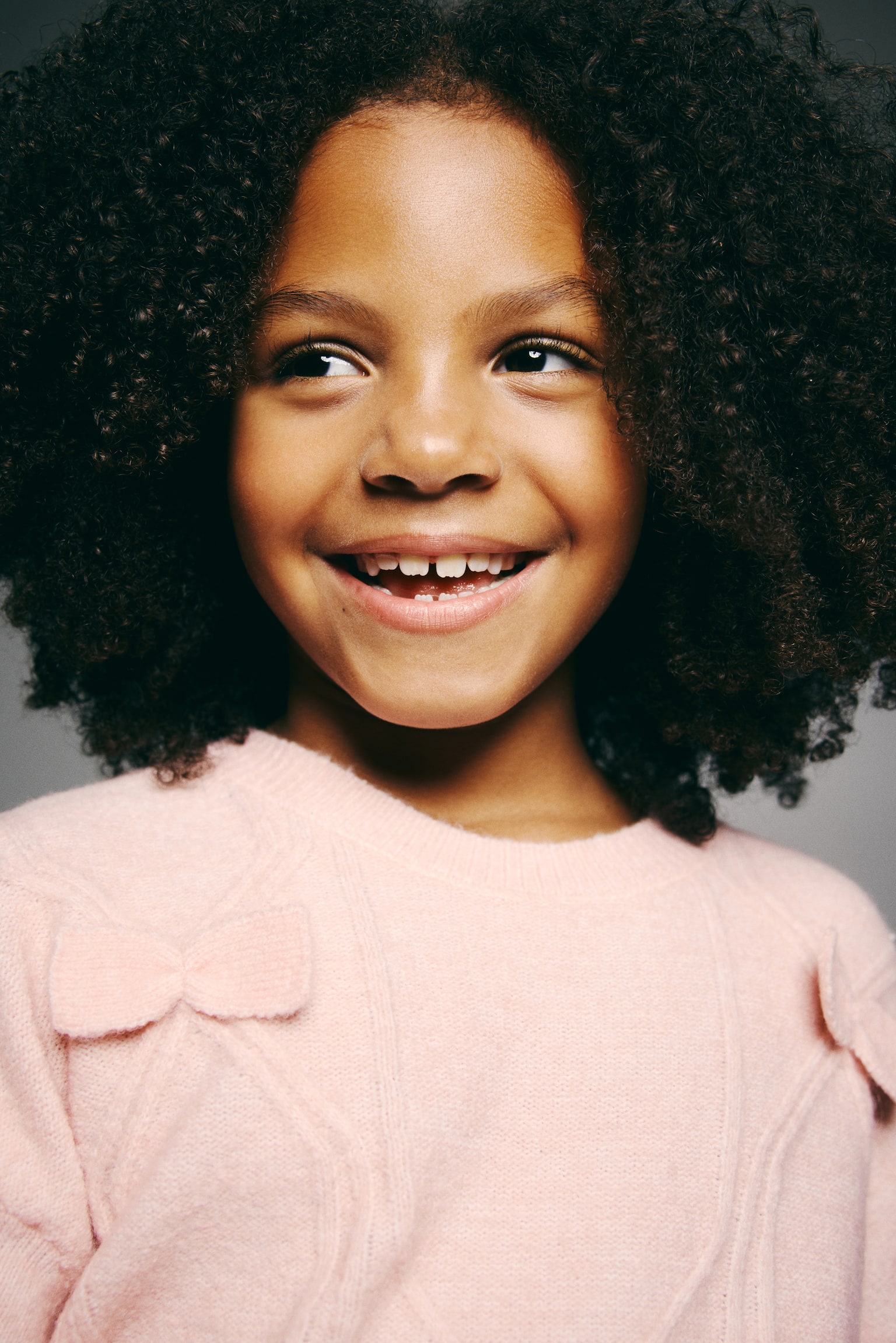 Bow-detail knitted jumper - Light pink/Light blue/Cream - 3