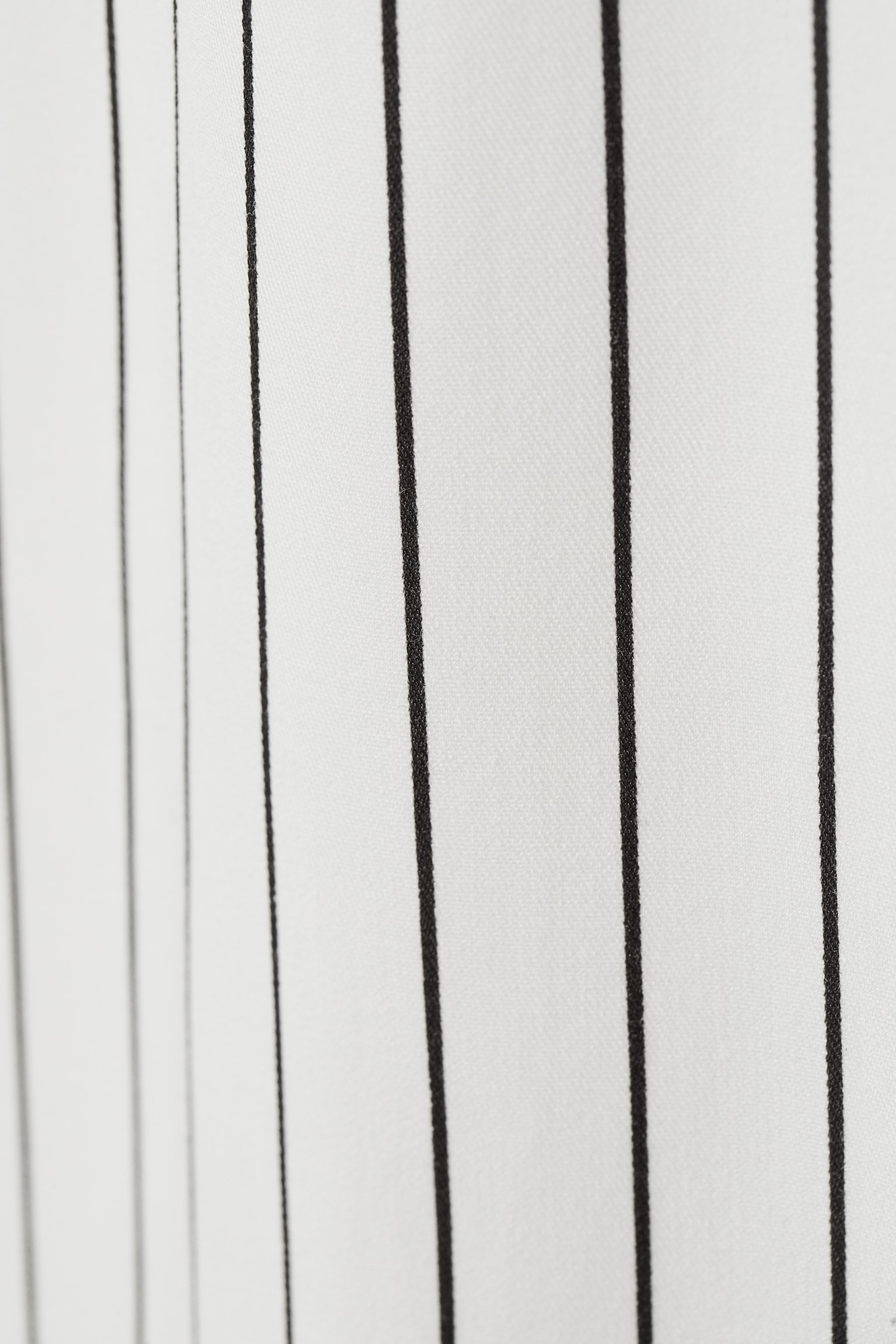 Calf-length dress - White/Black striped - 2