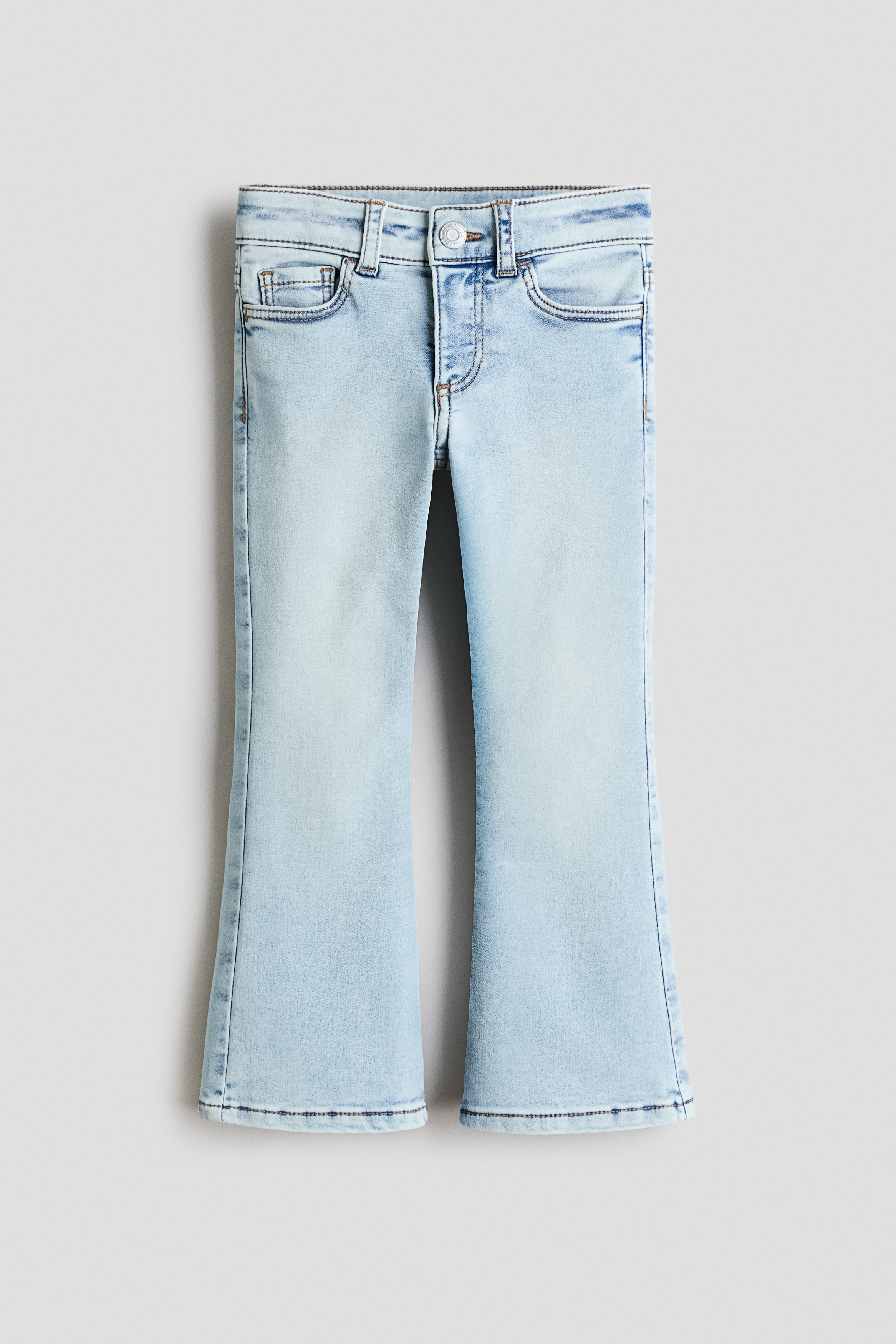 Super Soft Flared Leg Jeans - Light denim blue/Denim blue/Dark denim blue