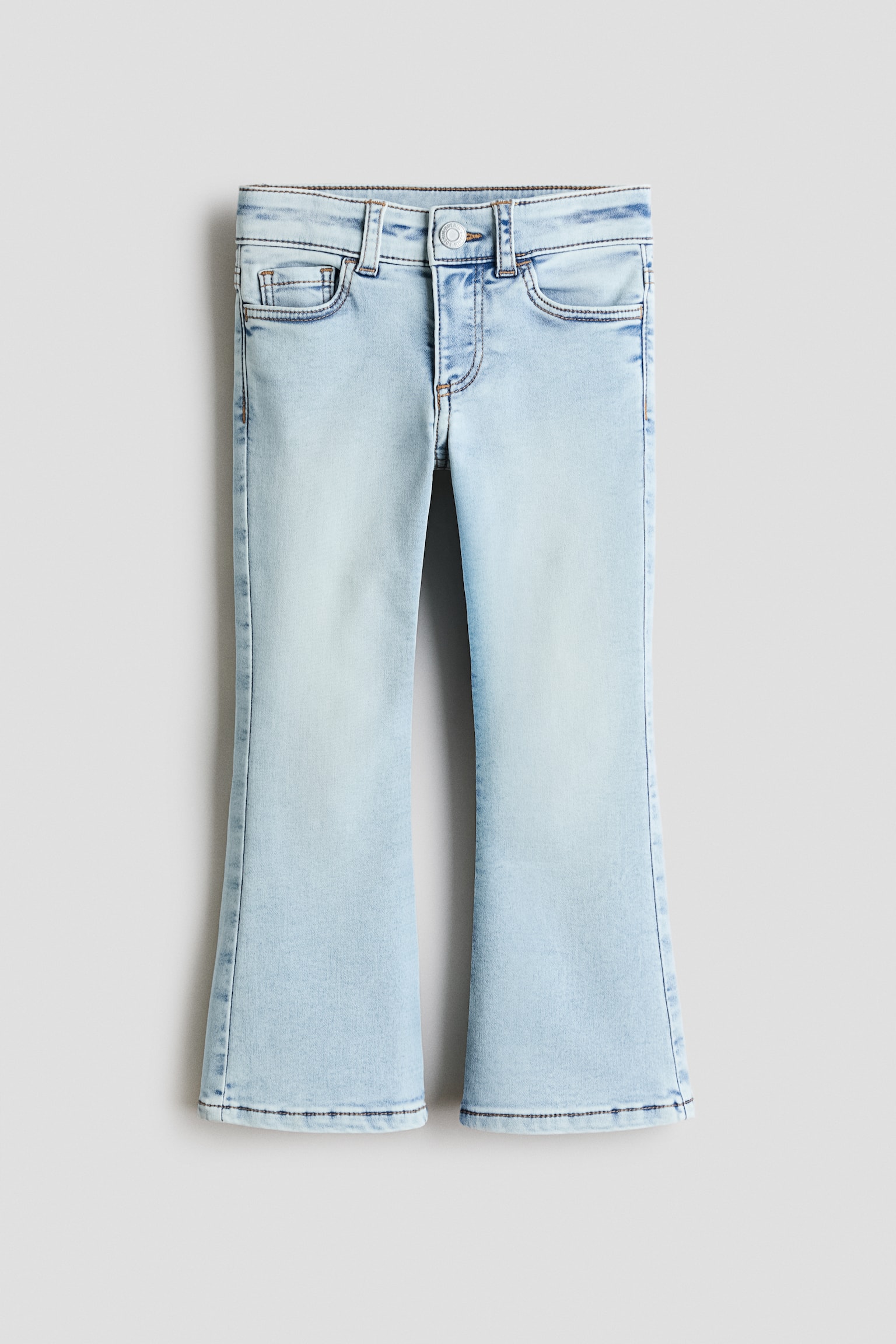 Super Soft Flared Leg Jeans - Bleu denim clair/Bleu denim foncé/Bleu denim - 1