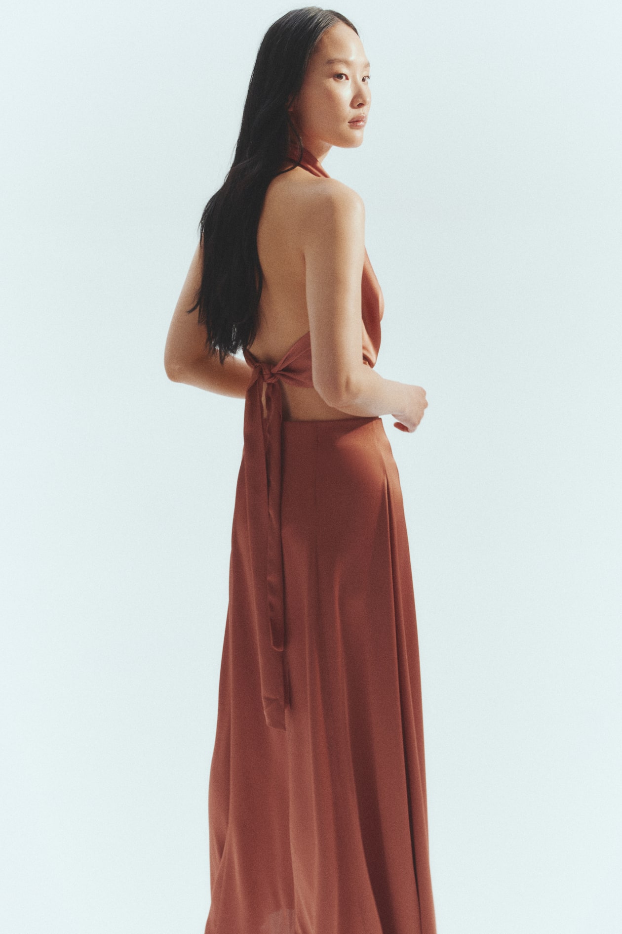 Satin Maxi Skirt - image 4