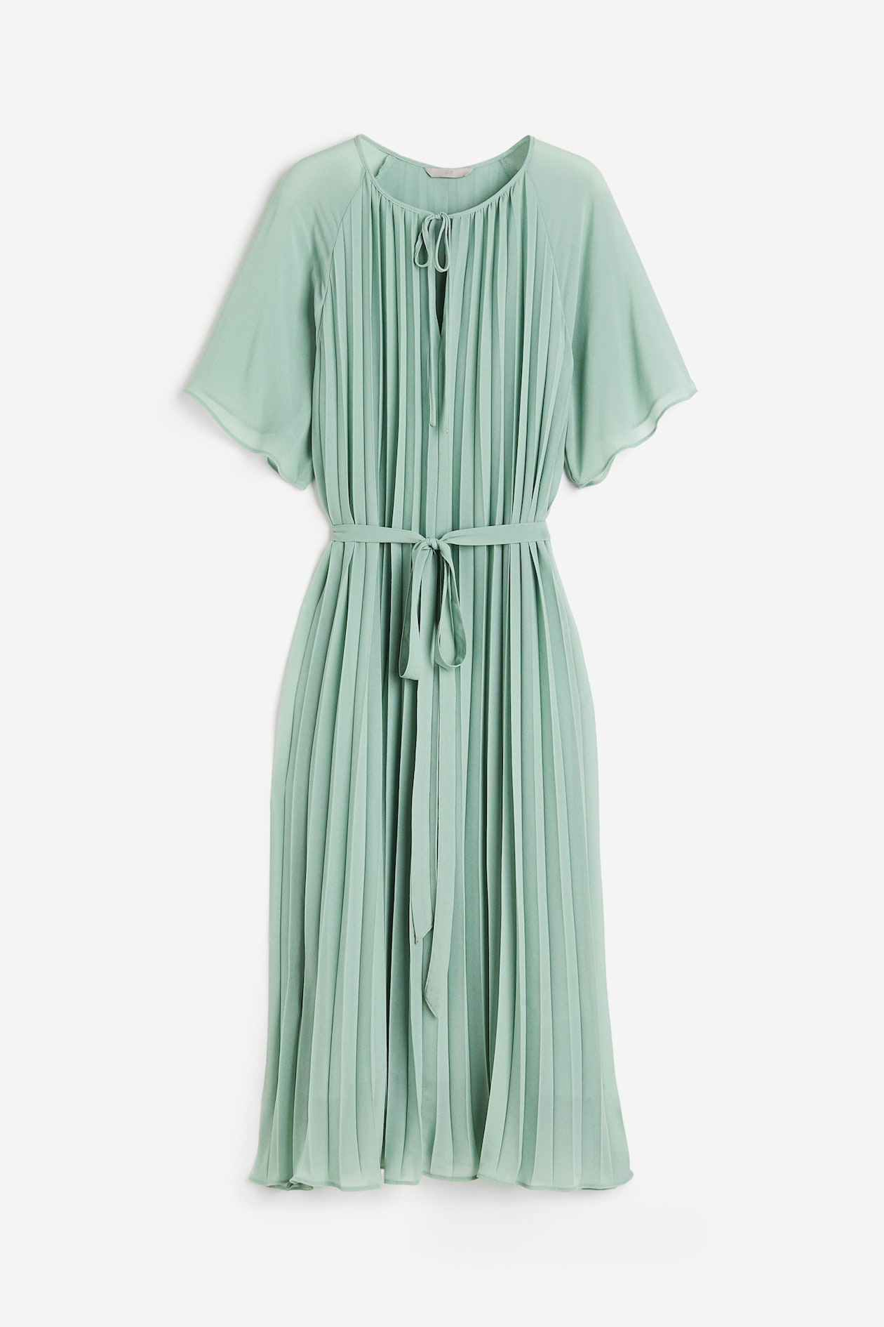 Women's Mint green Pleated dress