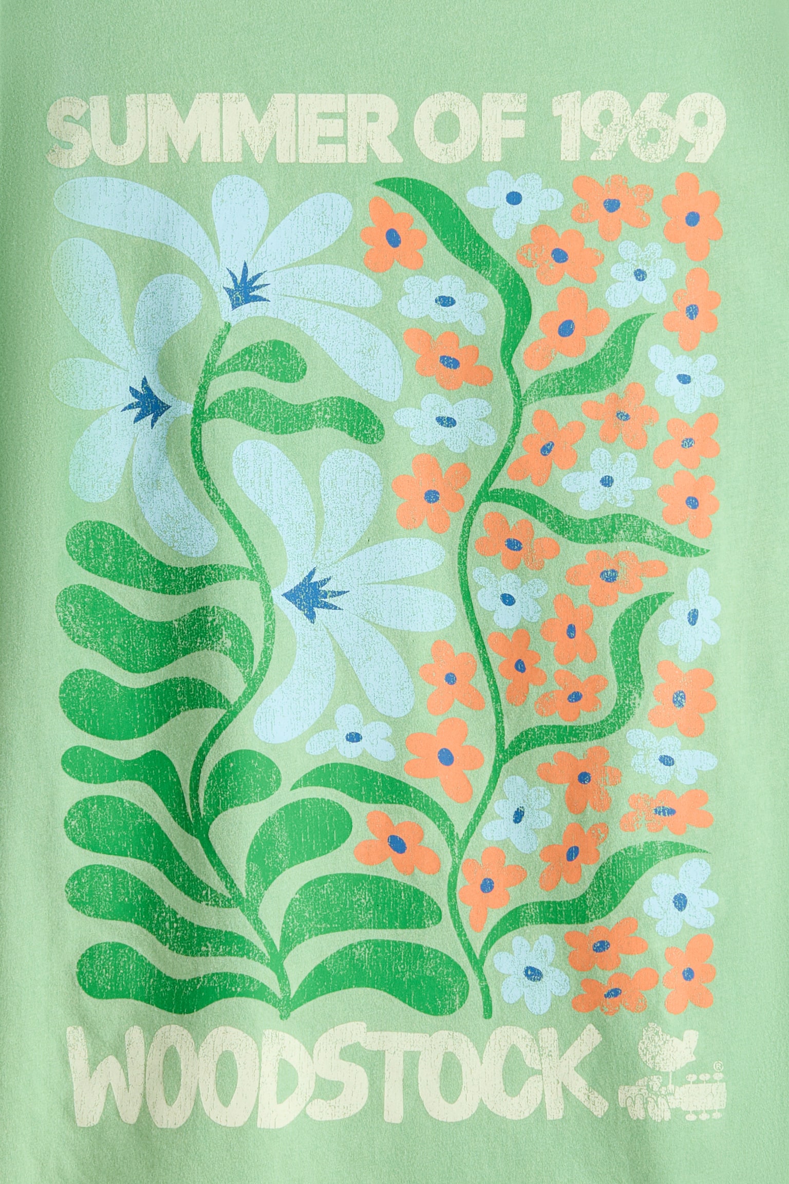 T-shirt grande taille imprimé - Vert/Woodstock/Noir/Pink Floyd/Bleu/Degas/Beige clair/Monet/Orange clair/Grateful Dead/Orange/Pacha/Rose poudre/The Doors - 5