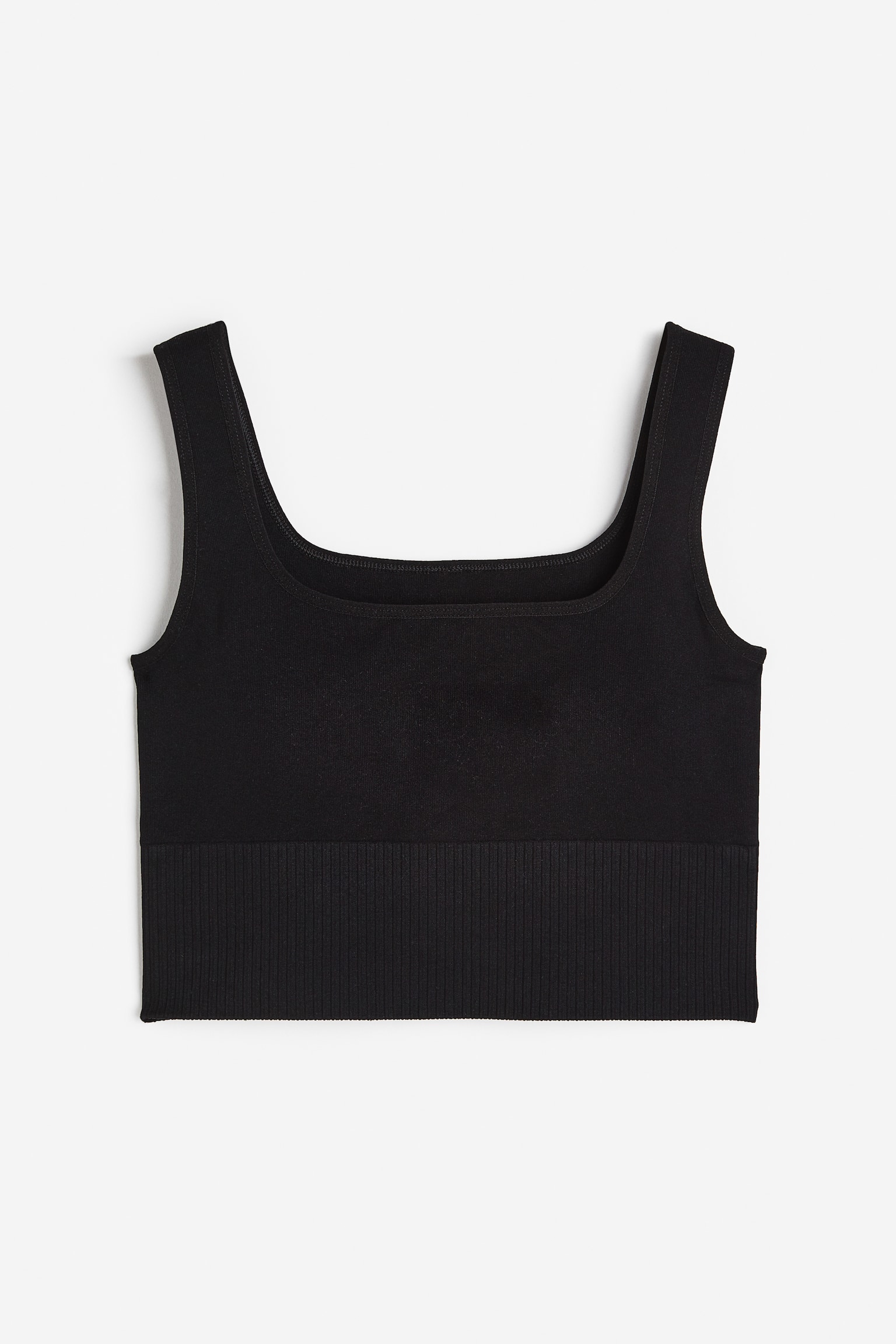 Бралетт Sports, без швов — H&M, цвет: Чёрный — фото 1