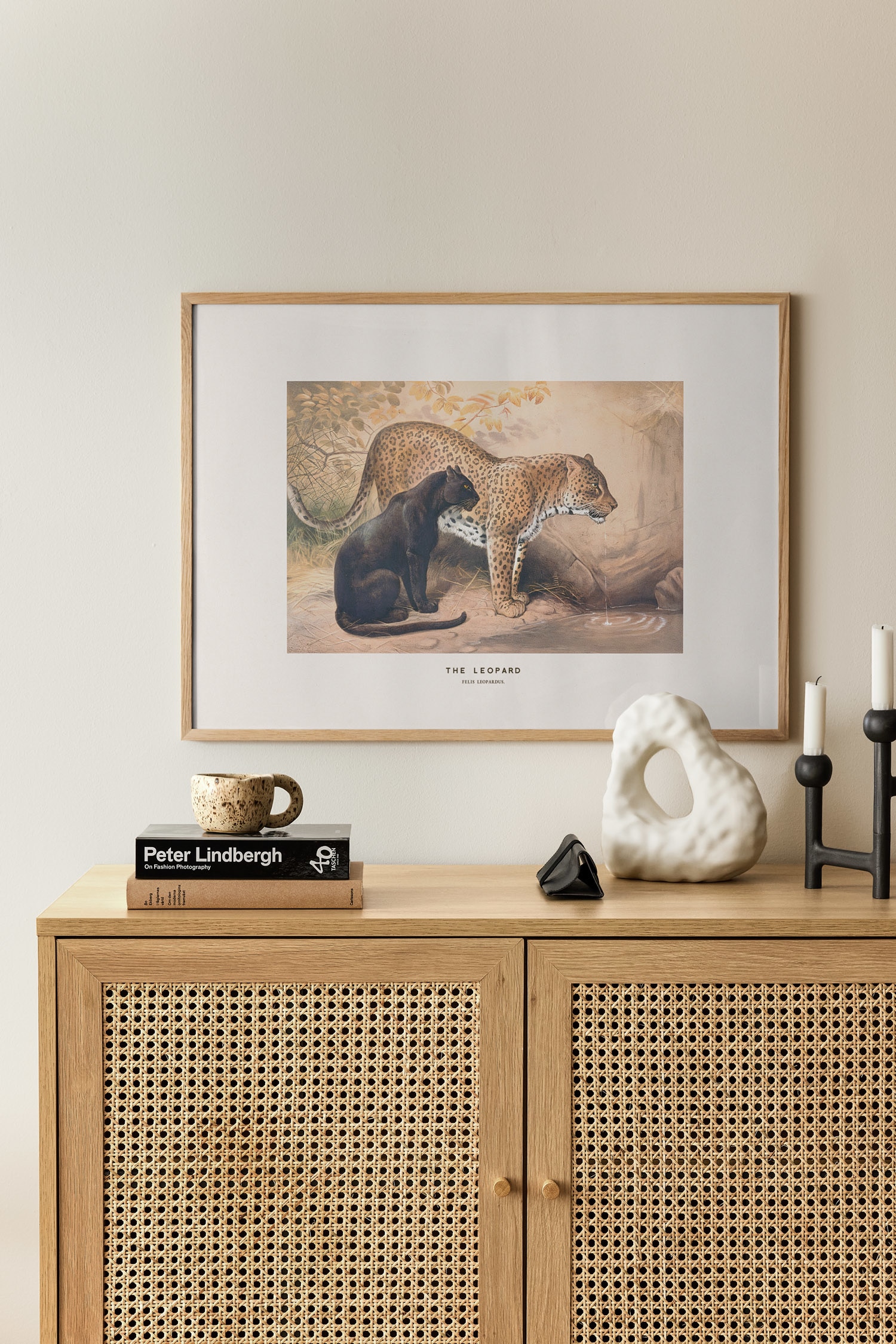 Leopard Juliste - Beige