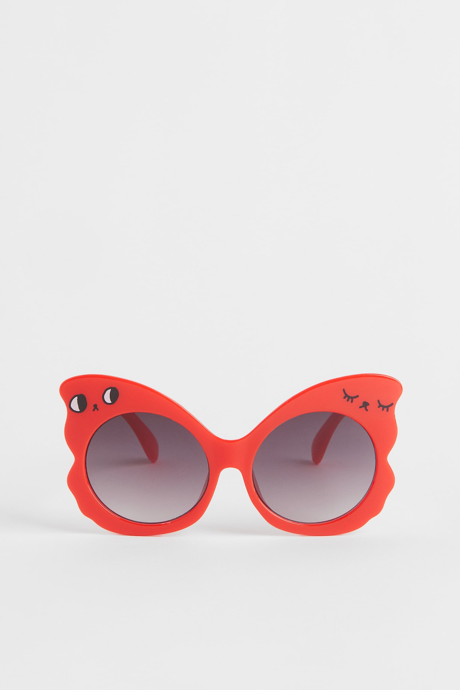 Sunglasses and case - Bright red/Patterned - 2