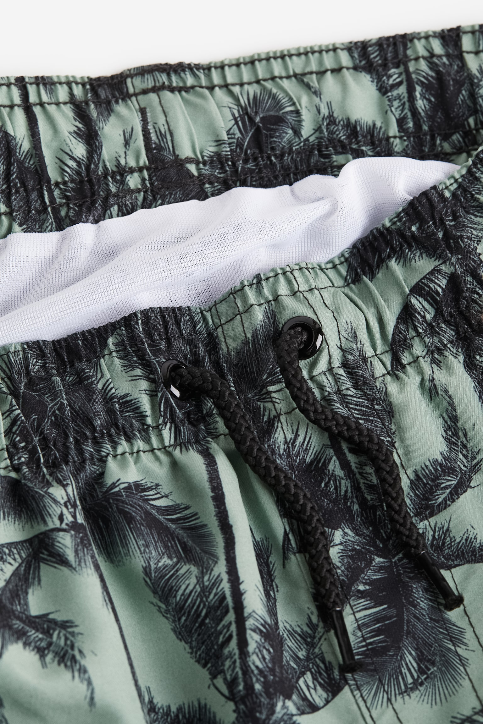 Patterned swim shorts - Dark green/Palm trees - 2