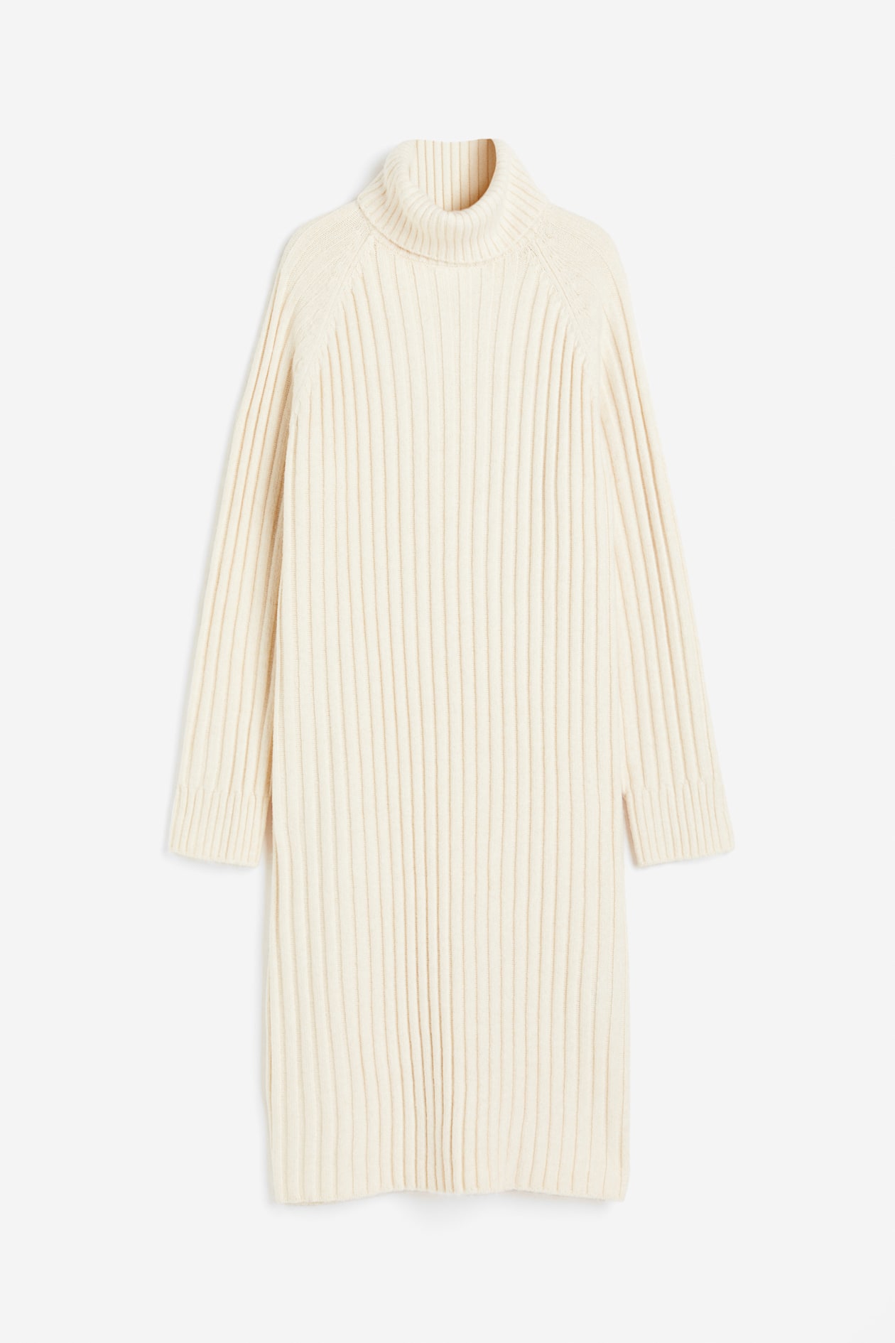 Women's Cream Polo-neck dress | H&M GB
