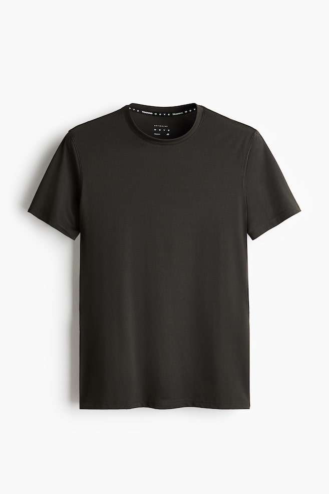 Muscle-Fit Sports Shirt with DryMove™ - Dark olive/Black/White/Dusty green/Dark brown/Navy blue/Brown/Dark gray melange/Dark khaki green - 1