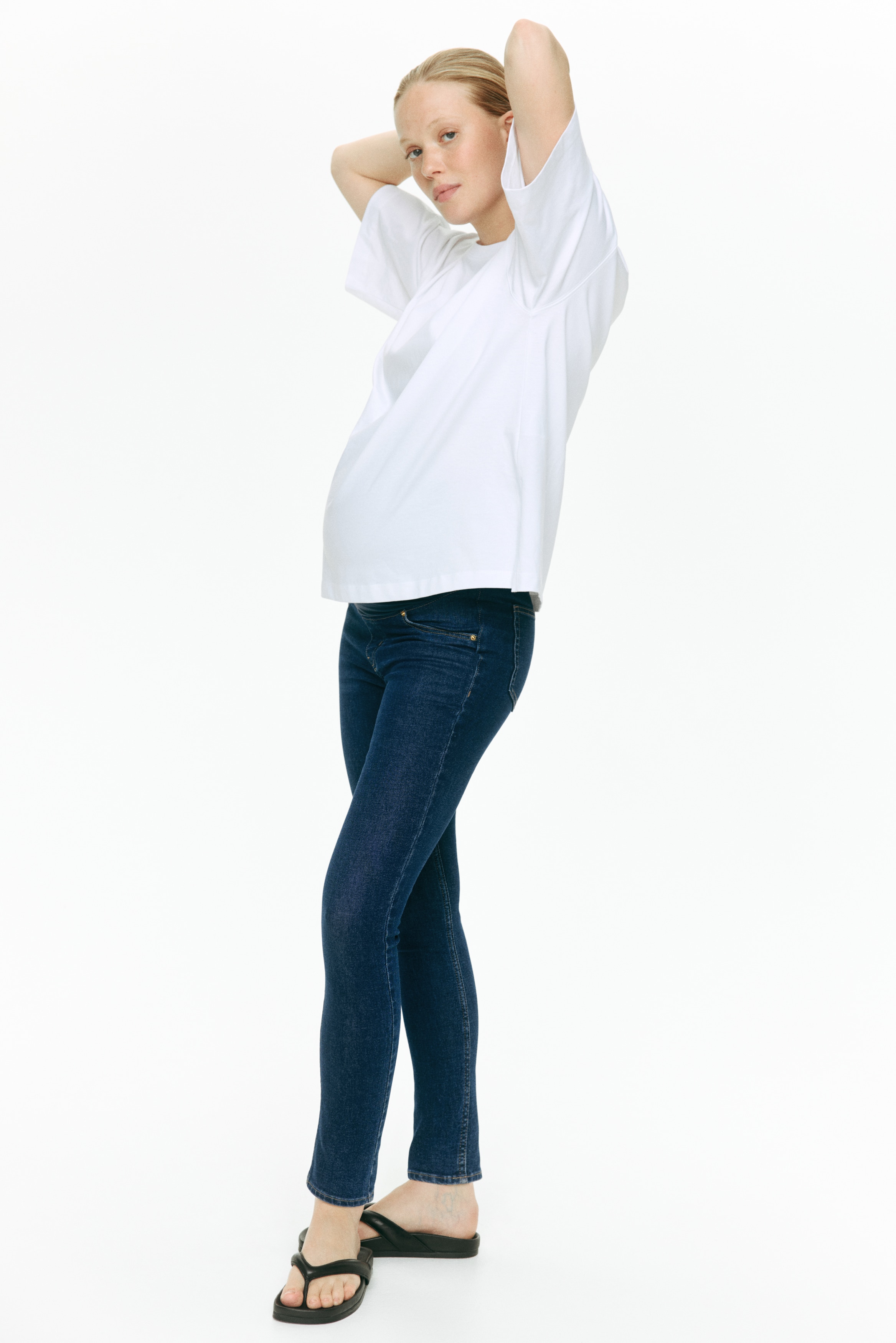 MAMA Skinny Jeans - Dark denim blue/Denim black/Dark denim blue/Denim blue/Black/Washed out/Black/Dark denim blue/Denim blue/Denim blue