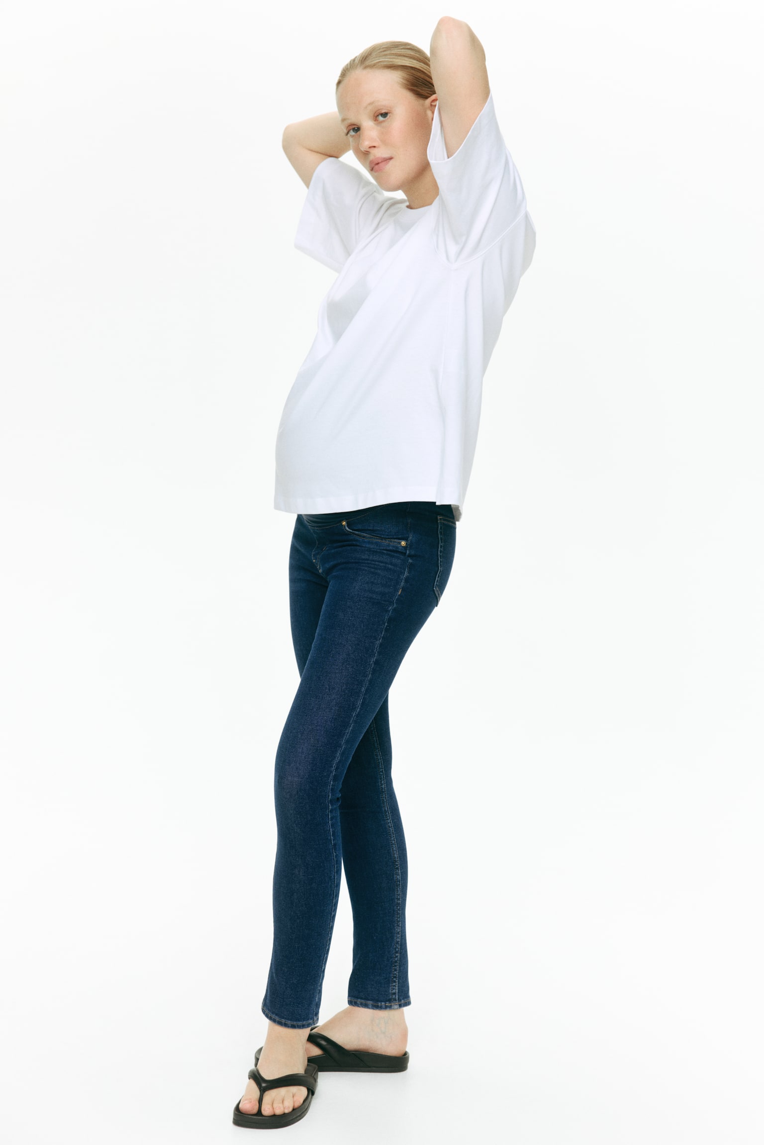 MAMA Skinny Jeans - Синій денім/Синій денім/Чорний денім/Блакитний денім/Чорний/випраний ефект/Блакитний денім/Синій денім - 1
