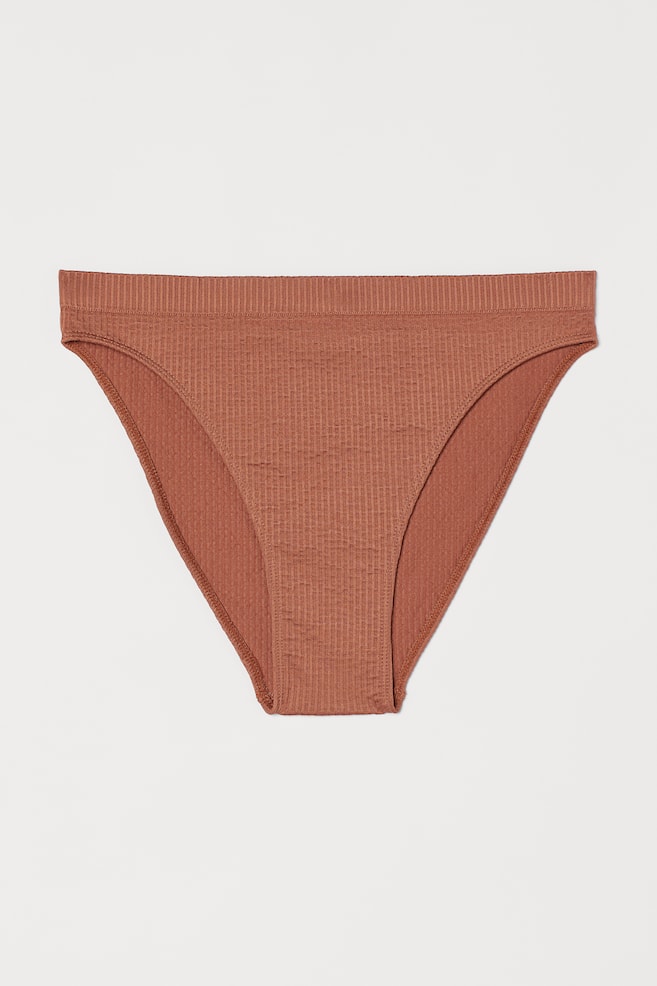 Seamless bikini bottoms - Rust brown/Cerise