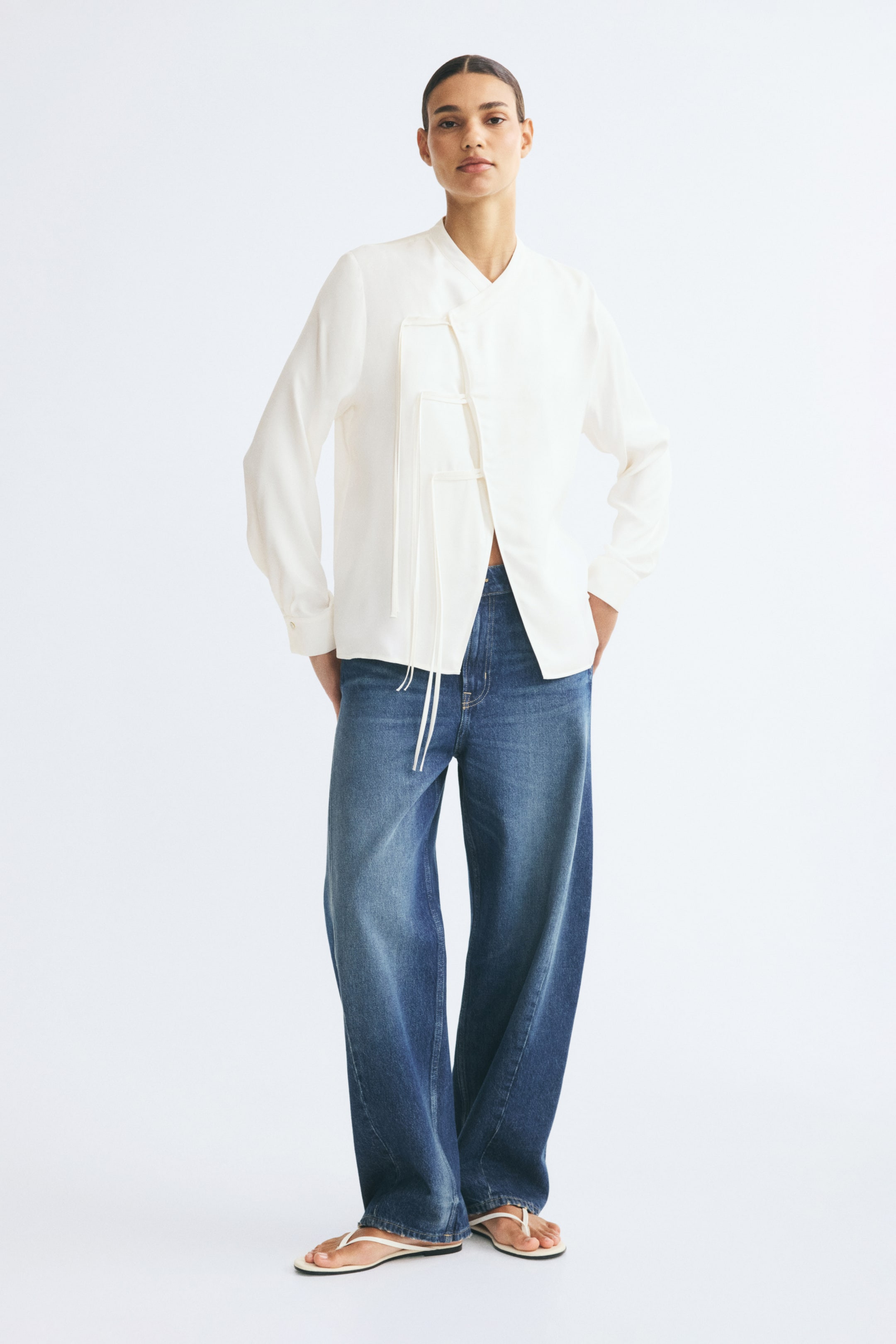 Fringed Viscose Blouse