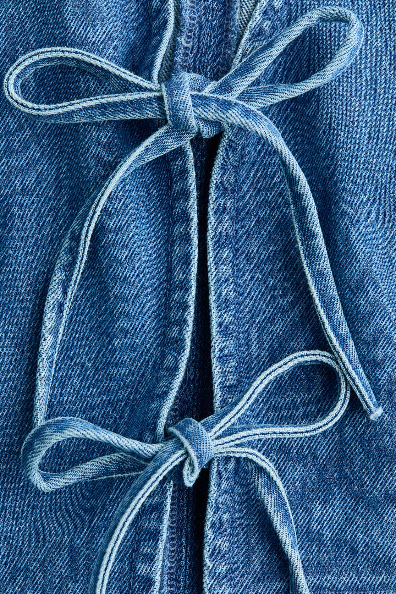 Tie-Front Denim Vest - image 3