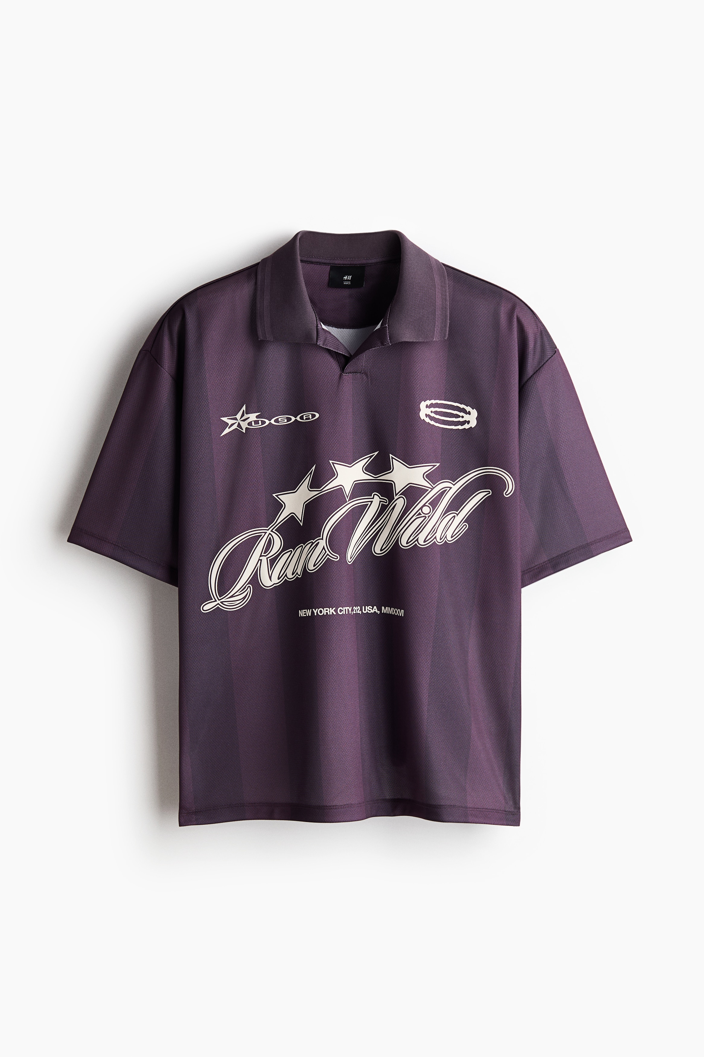Loose Fit Football shirt - Dark purple/Run Wild/Dark blue/Run Wild/Dark green/Run Wild