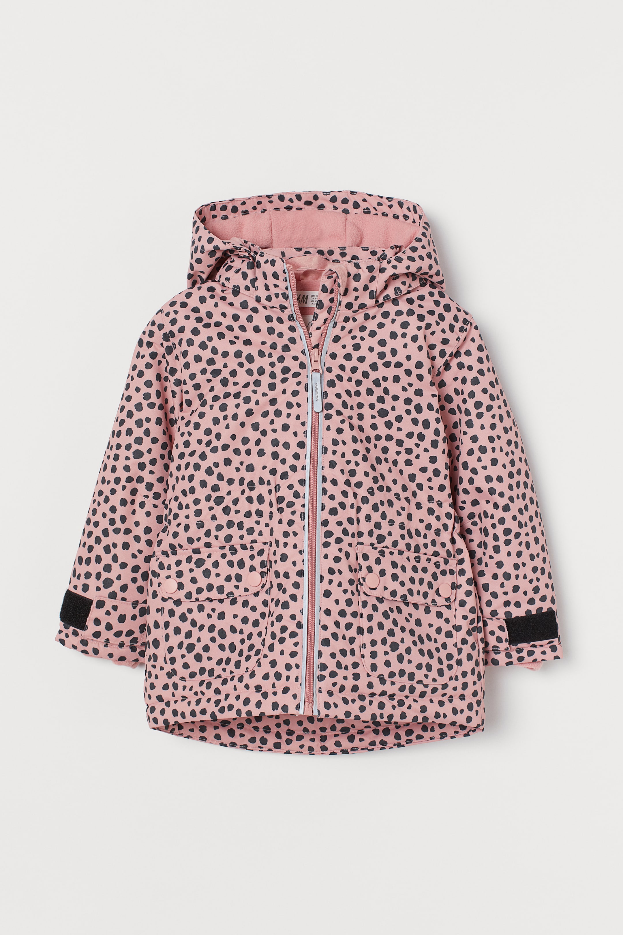 Water-resistant jacket Old rose/Black patterned Kids H&M HK